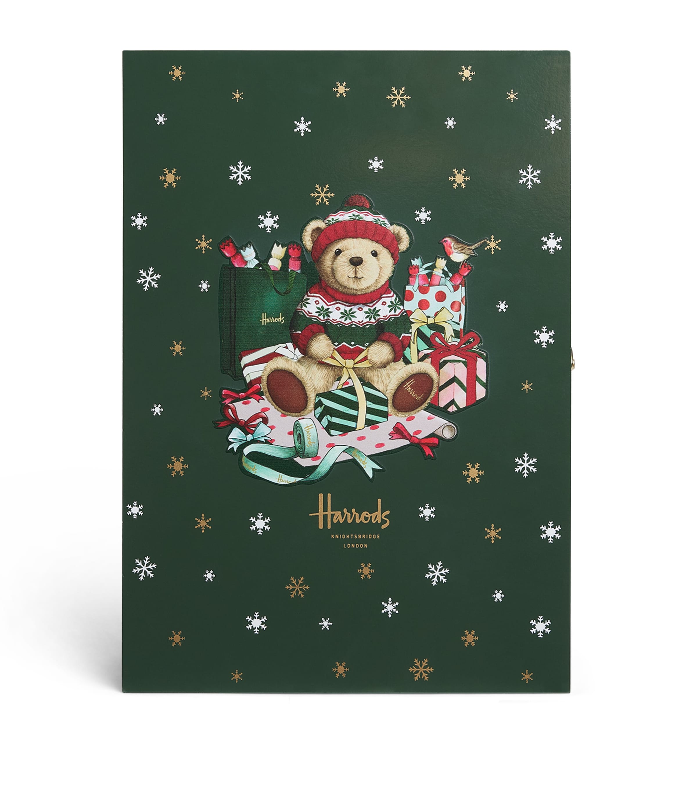 Harrods Christmas Bear Advent Calendar Green