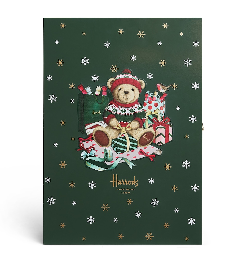 Harrods Christmas Bear Advent Calendar Green