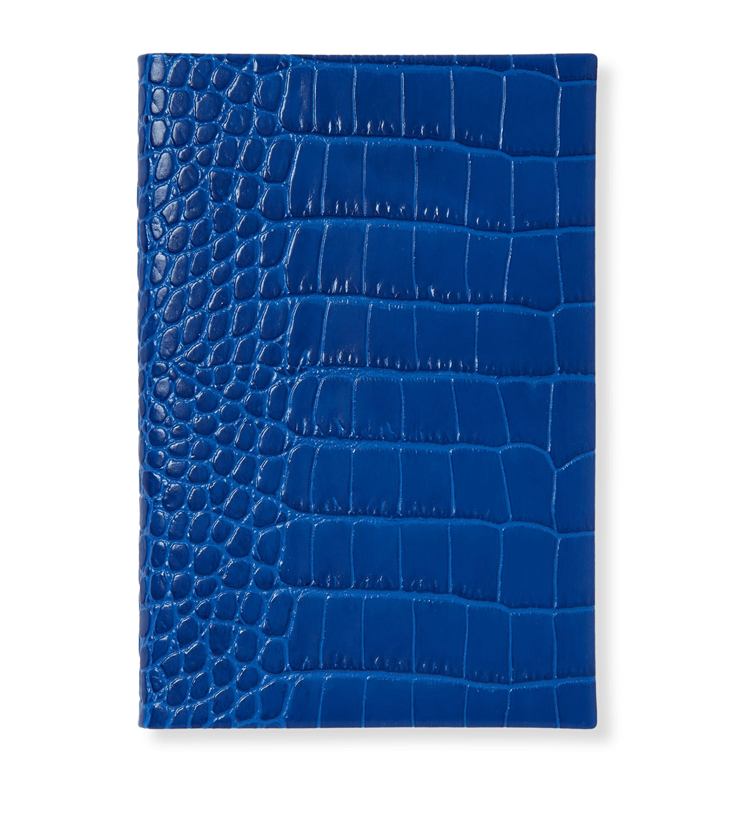 Smythson Mara Leather Chelsea Notebook Cerulean