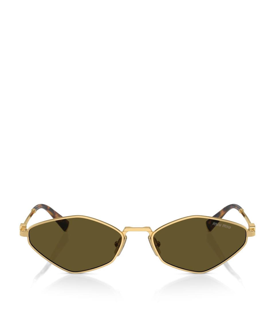 Miu Miu Metal Oval Sunglasses
