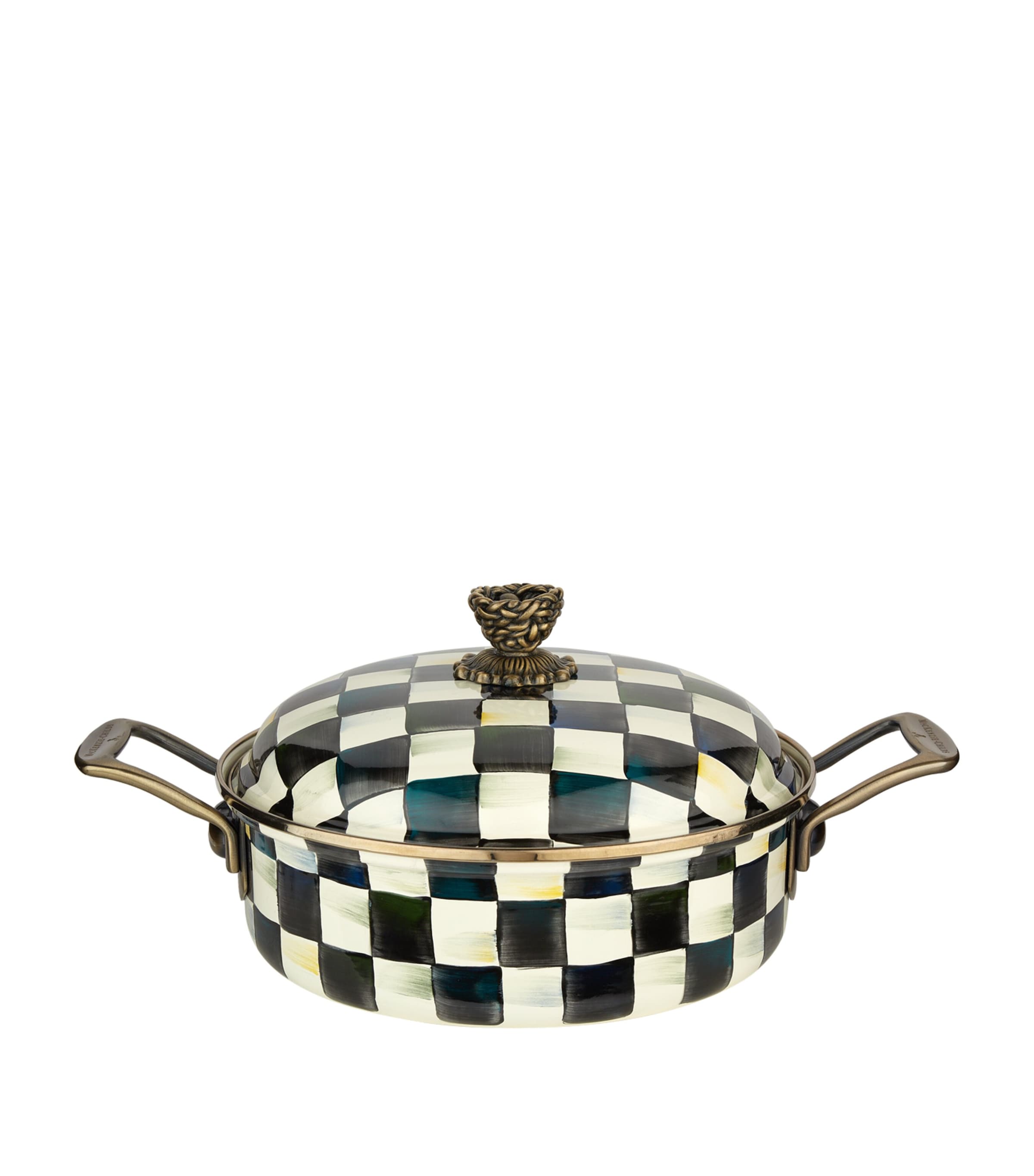 MacKenzie-Childs Courtly Check Casserole Dish (26cm) Black