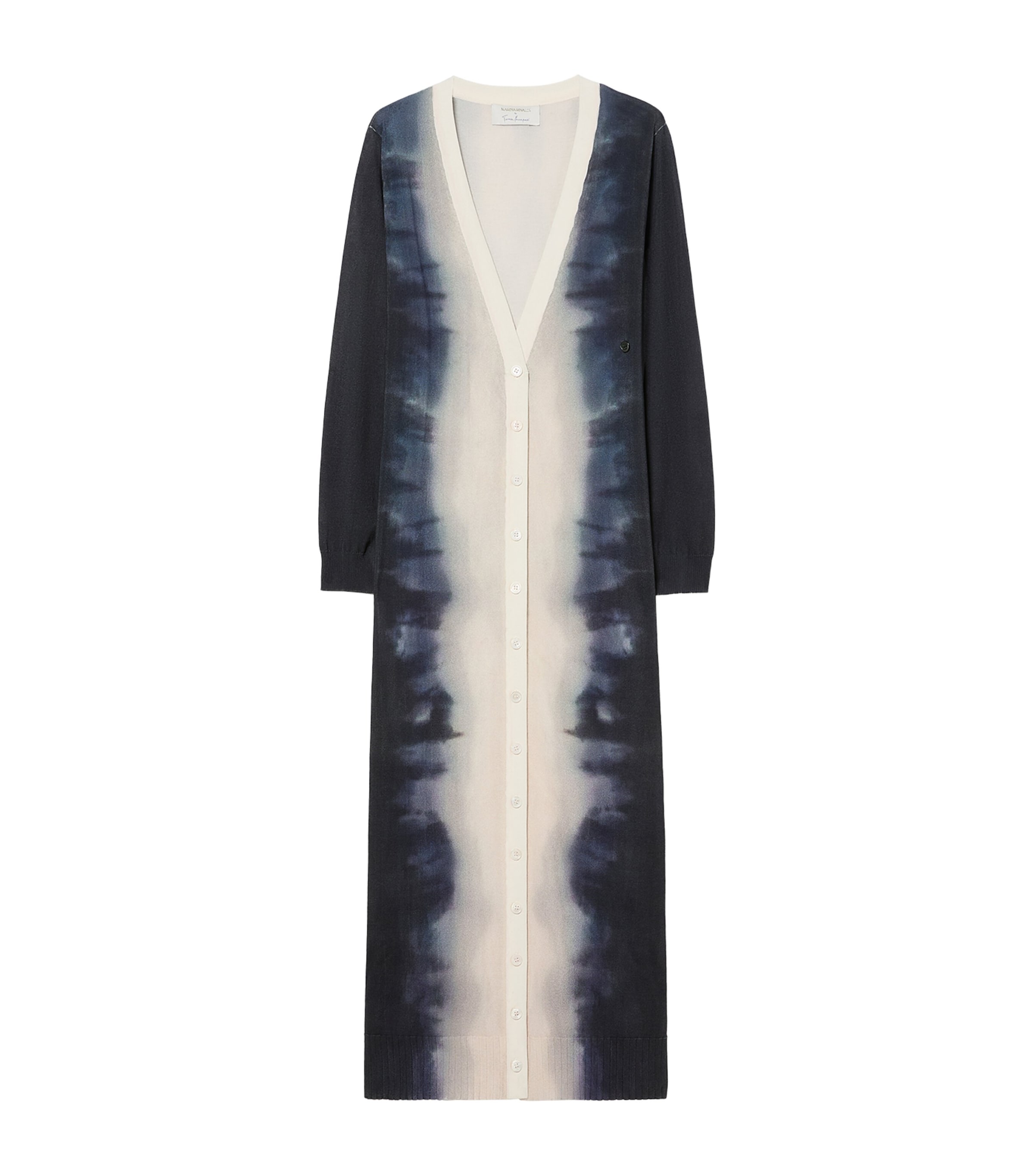 Marina Rinaldi Womens Knitted Cardigan Midi Dress Black
