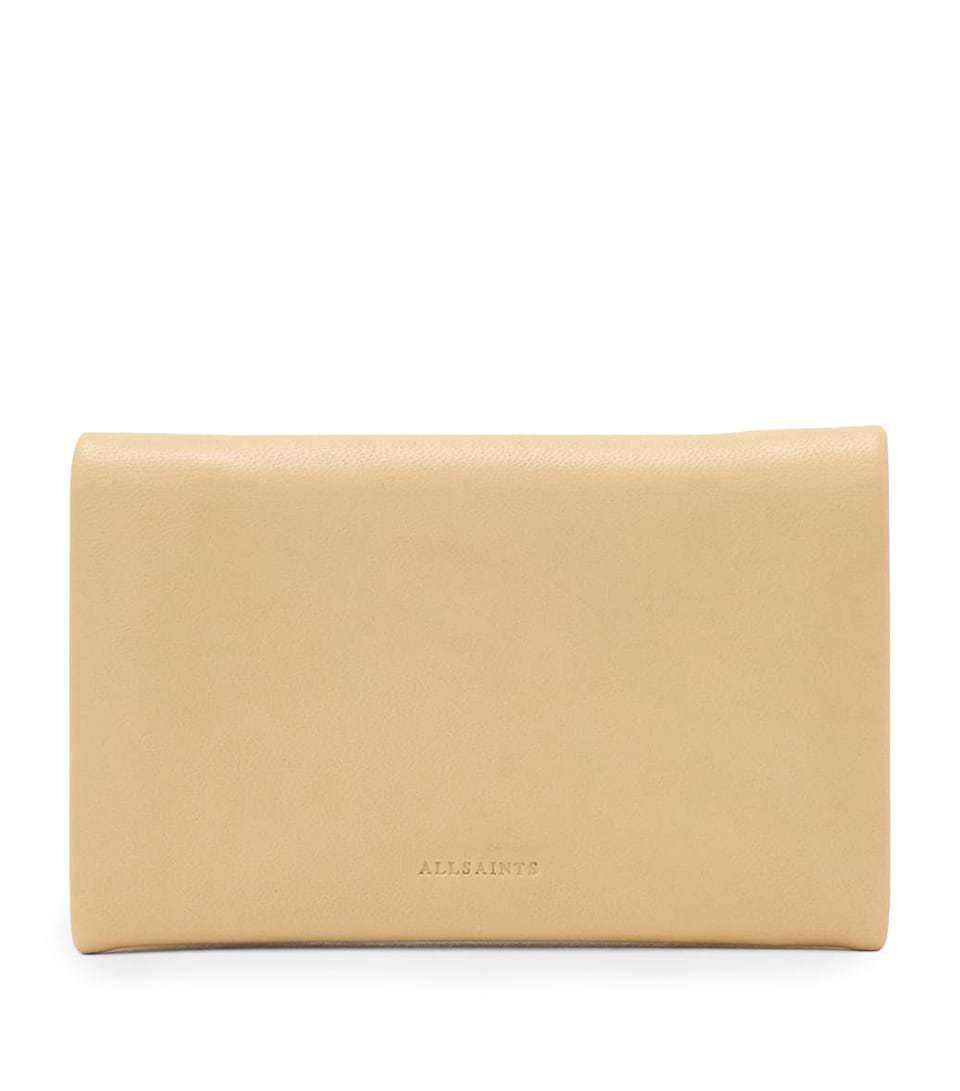 AllSaints Leather Harluna Wallet Mellow Yellow