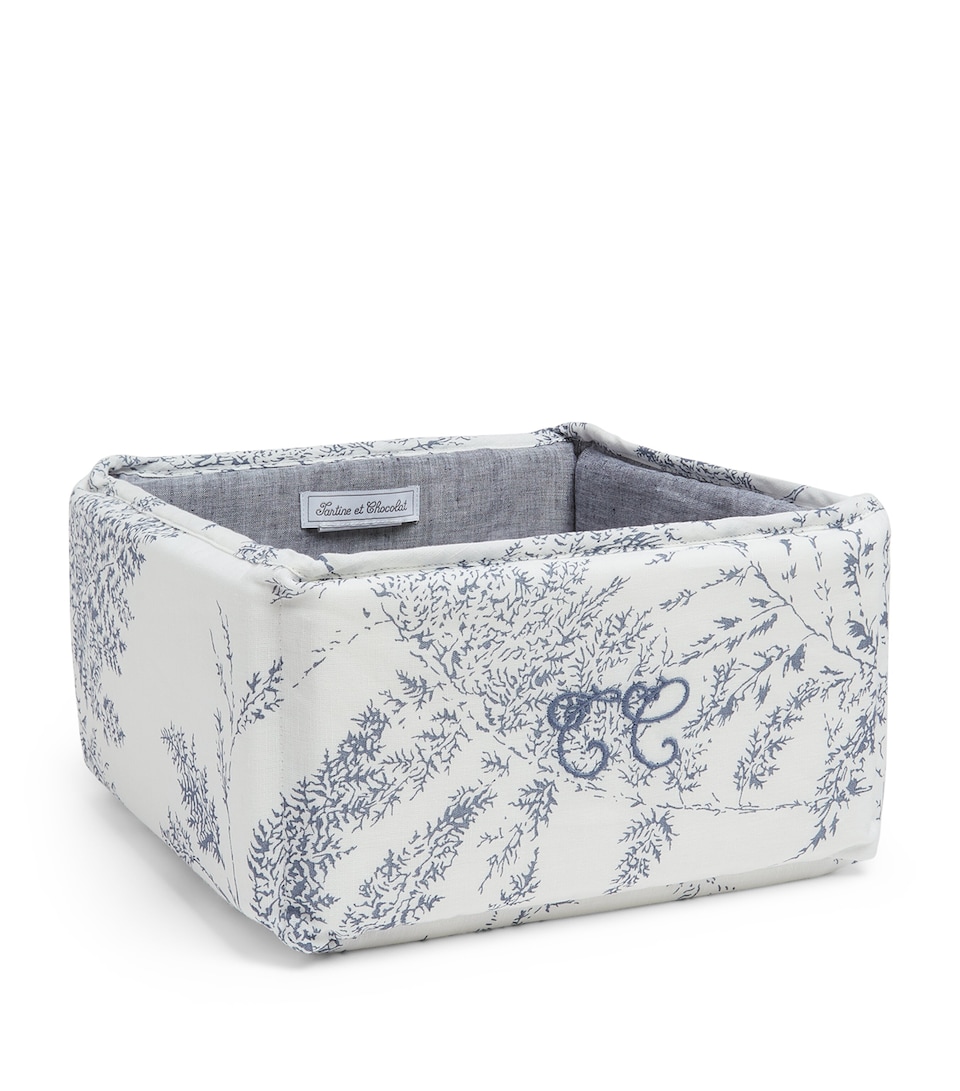 Tartine et Chocolat Feuillage Nursery Basket Vert Opaline