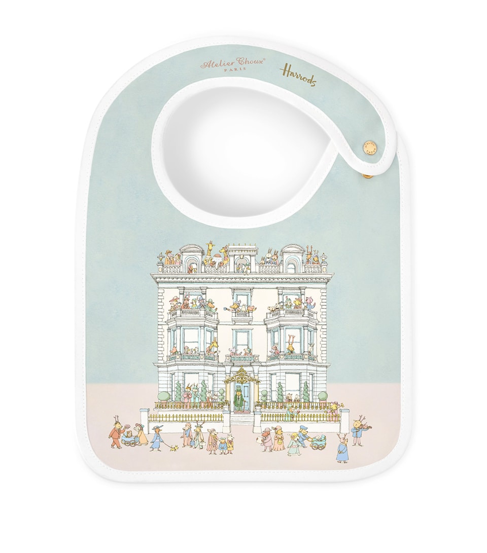 Atelier Choux Cotton Townhouse Bib Mutli