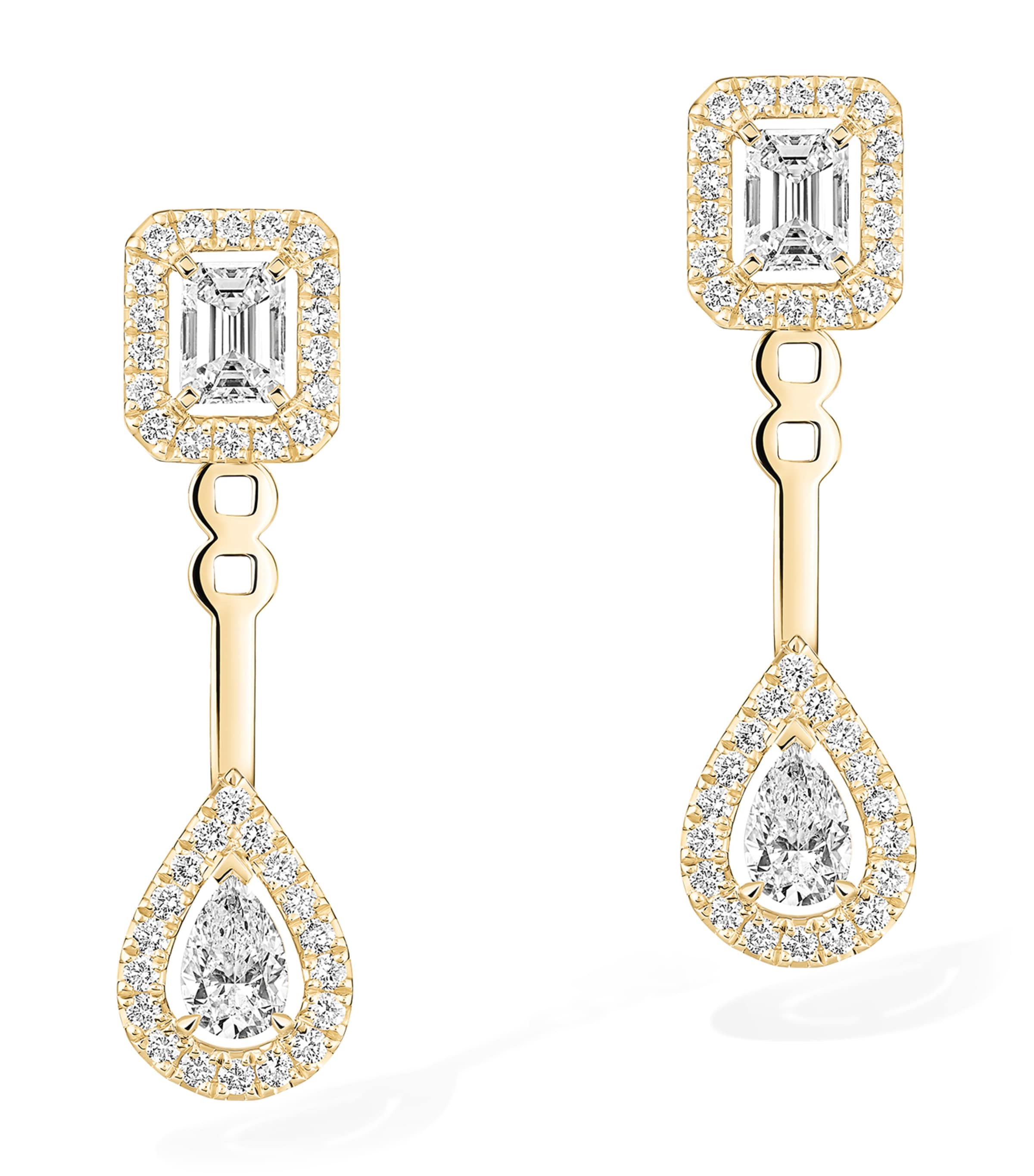 My Twin Yellow Gold and Diamond Earrings (0.86ct)