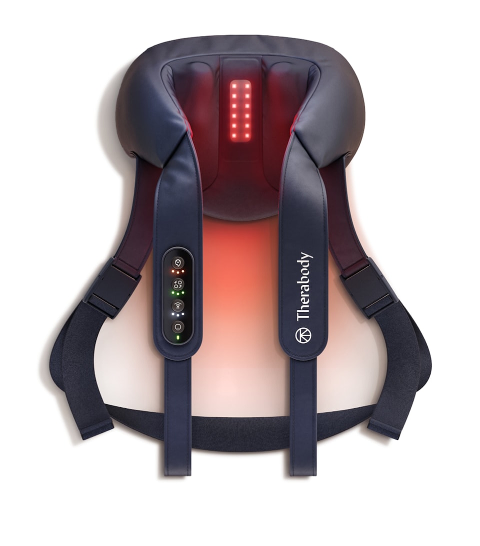 THERABODY ThermNeck & Upper Back Massager Black Iris/white