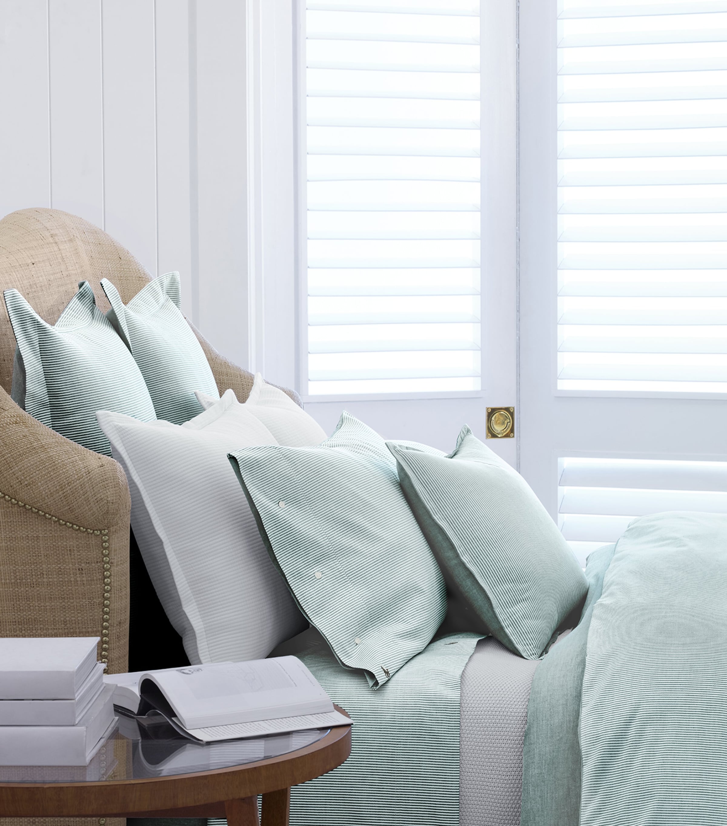 Oxford Evergreen Single Duvet Cover (140cm x 200cm)