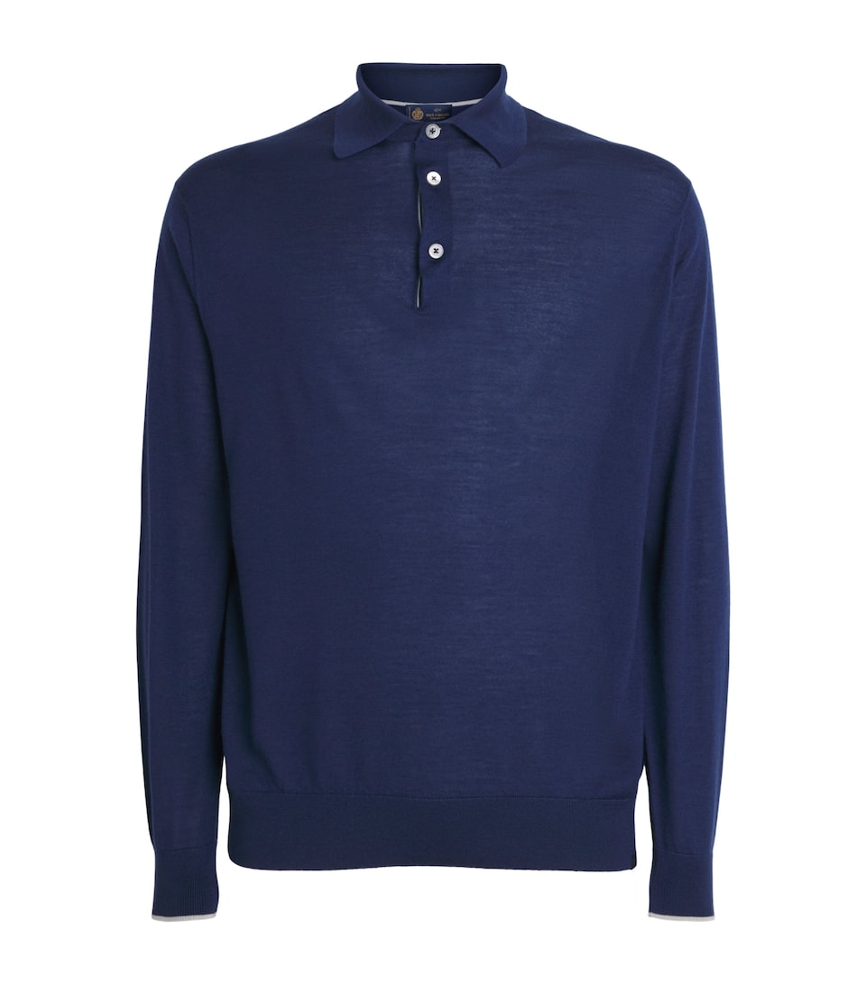 Cashmere-Silk Polo Shirt