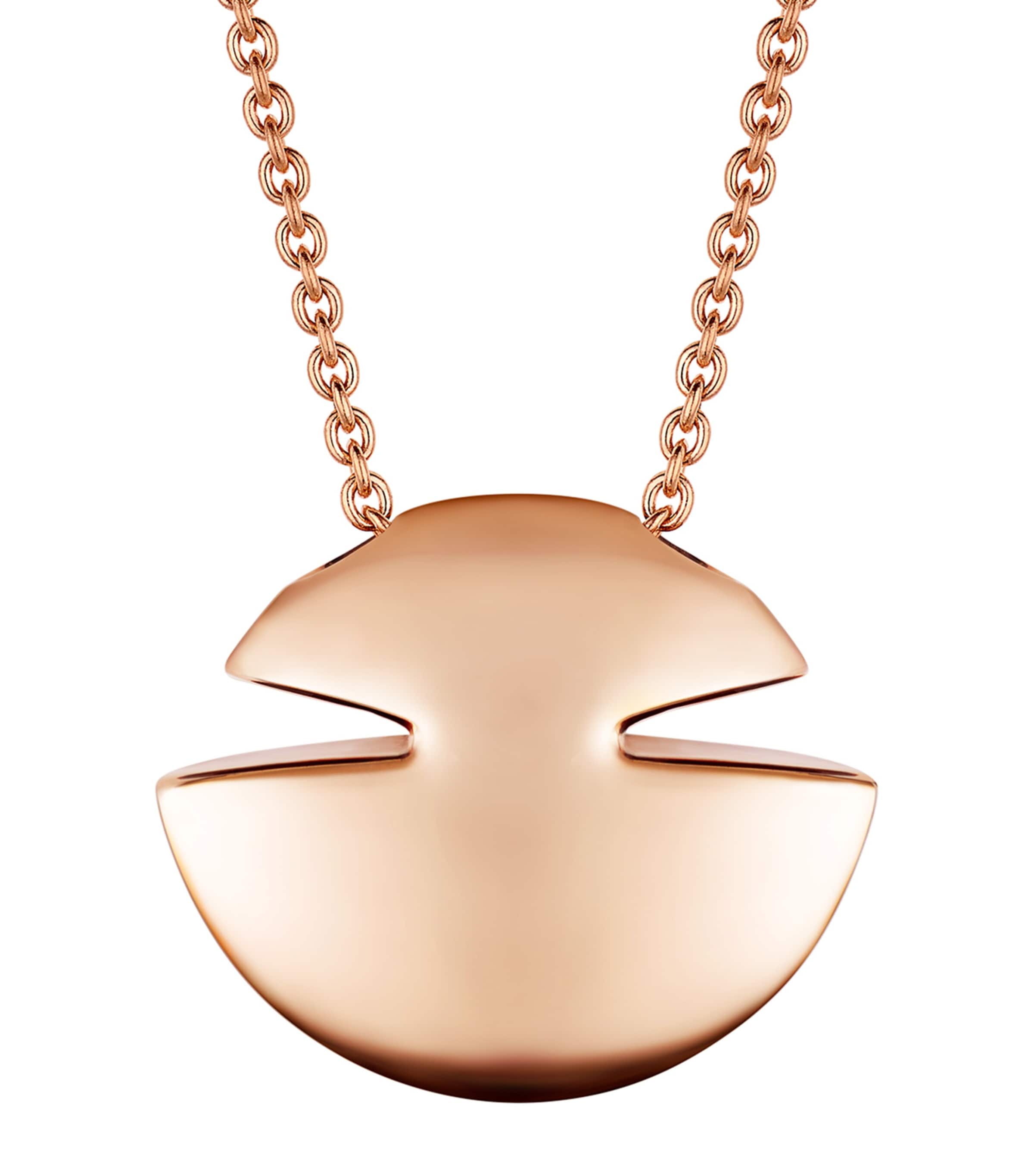 Rose Gold Cabochon Necklace