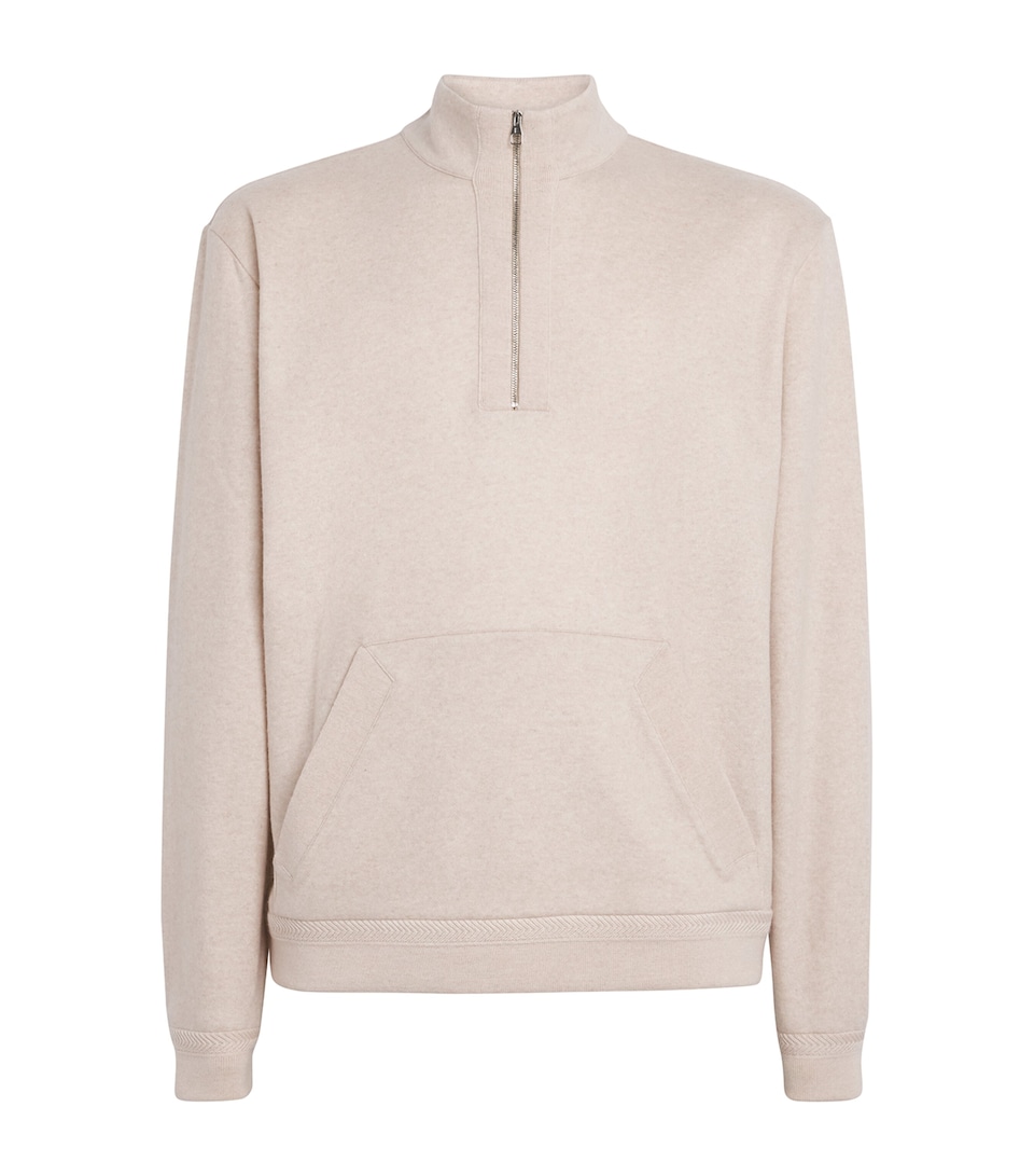 Cashmere Quarter-Zip Sweatshirt