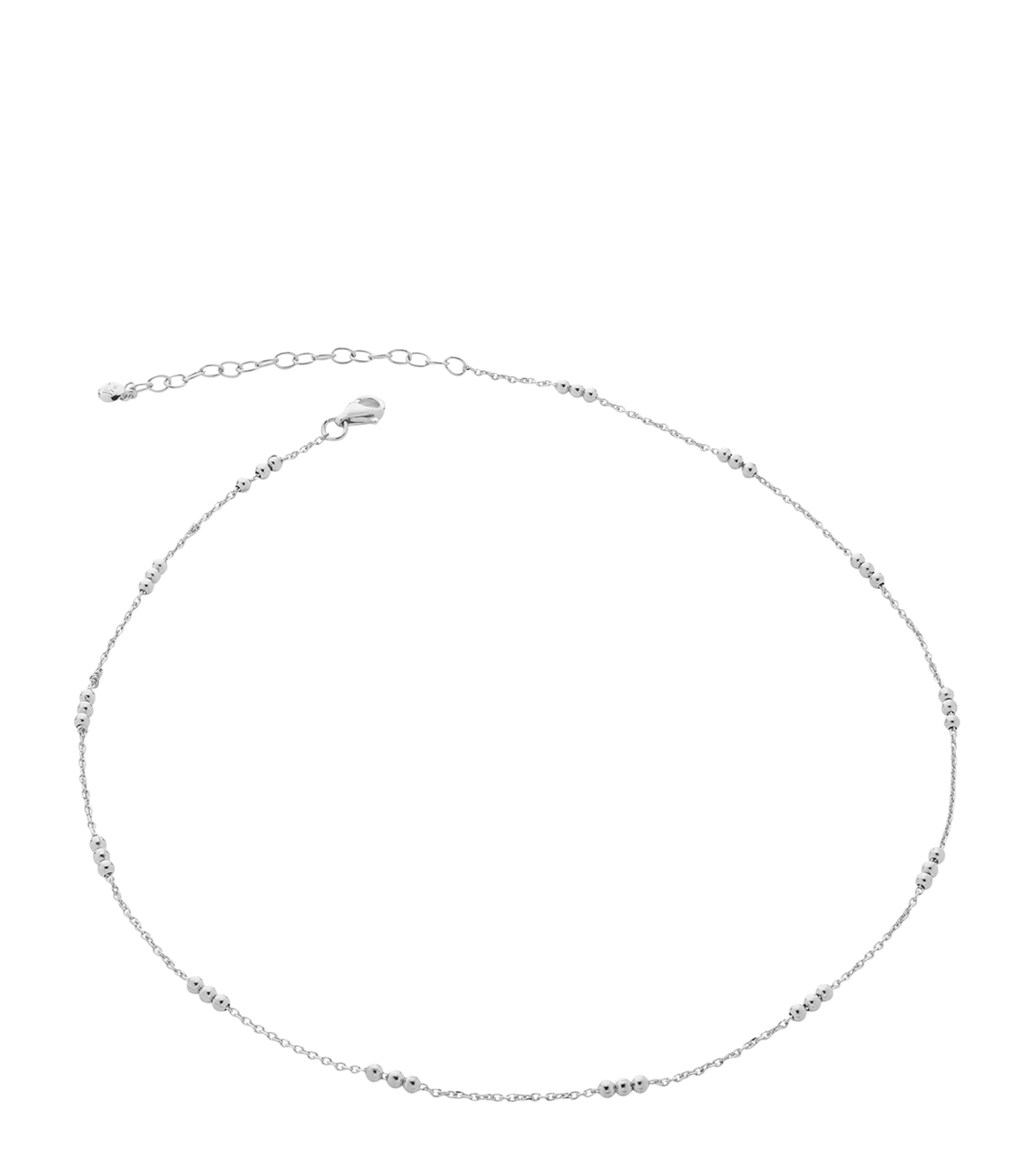 Monica Vinader Sterling Silver Beaded Chain Necklace Silver