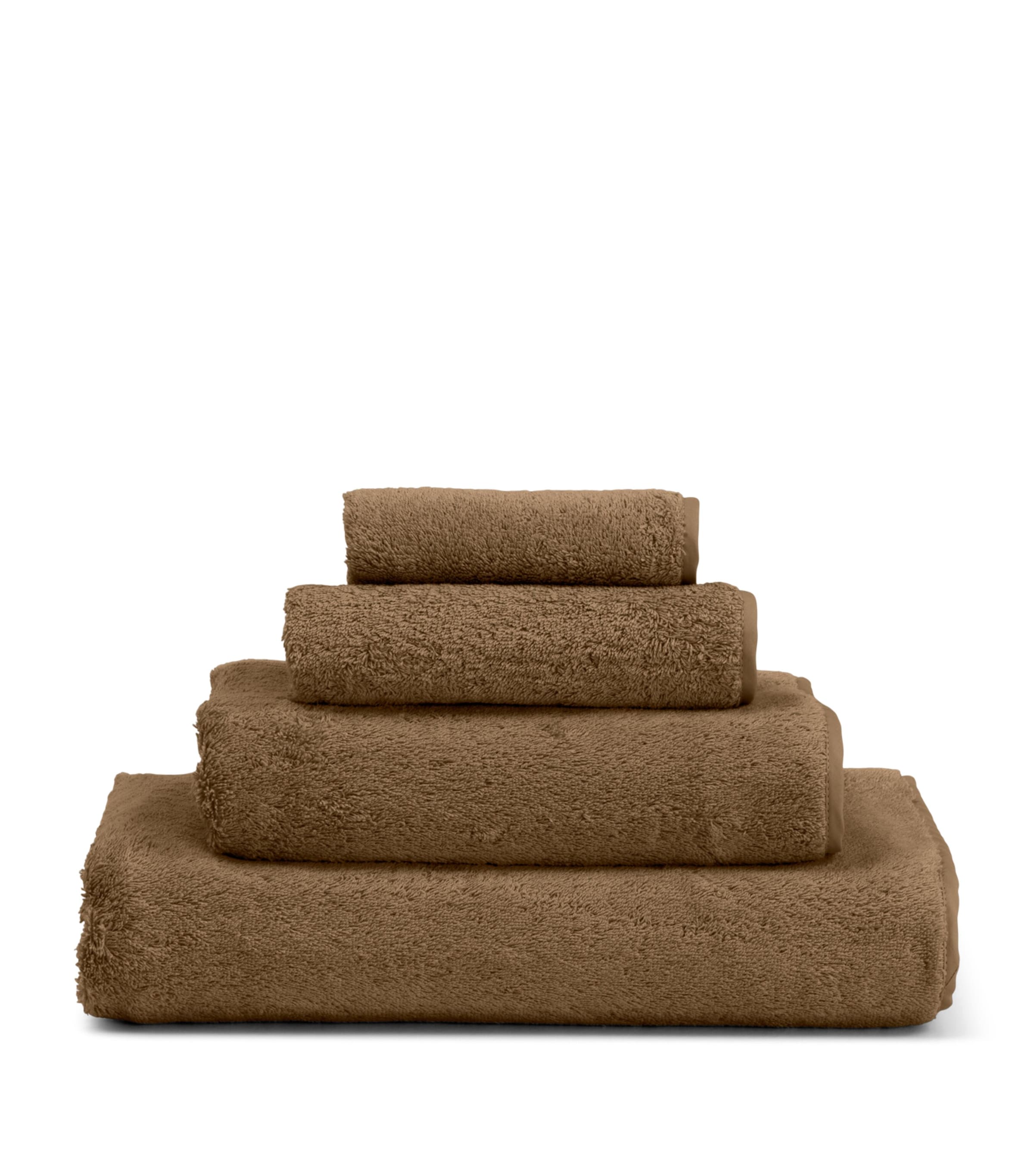 Frette Cotton Unito Wash Cloth (30cm x 30cm) Tan