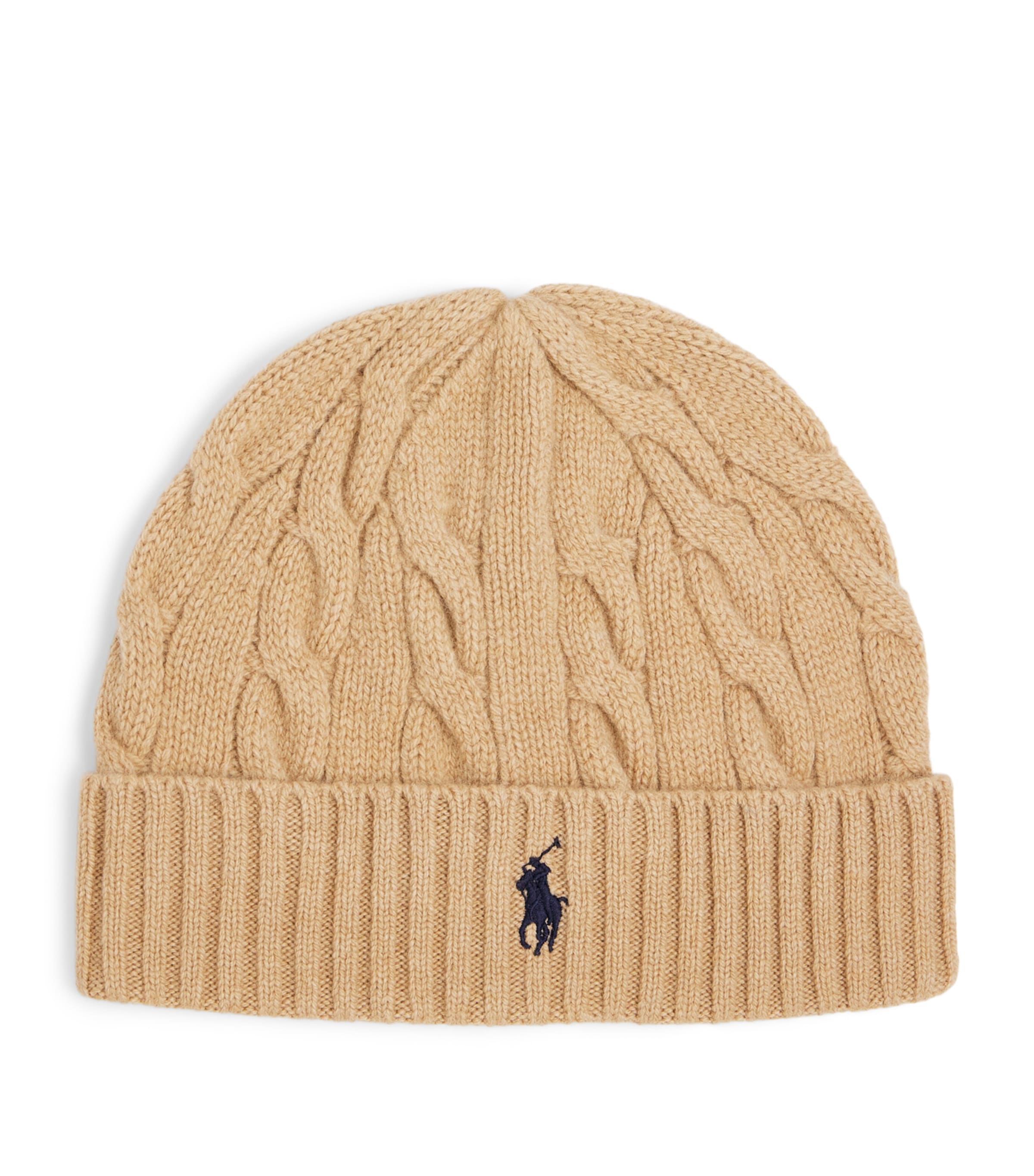 Polo Ralph Lauren Wool-Cashmere Beanie Camel Melange