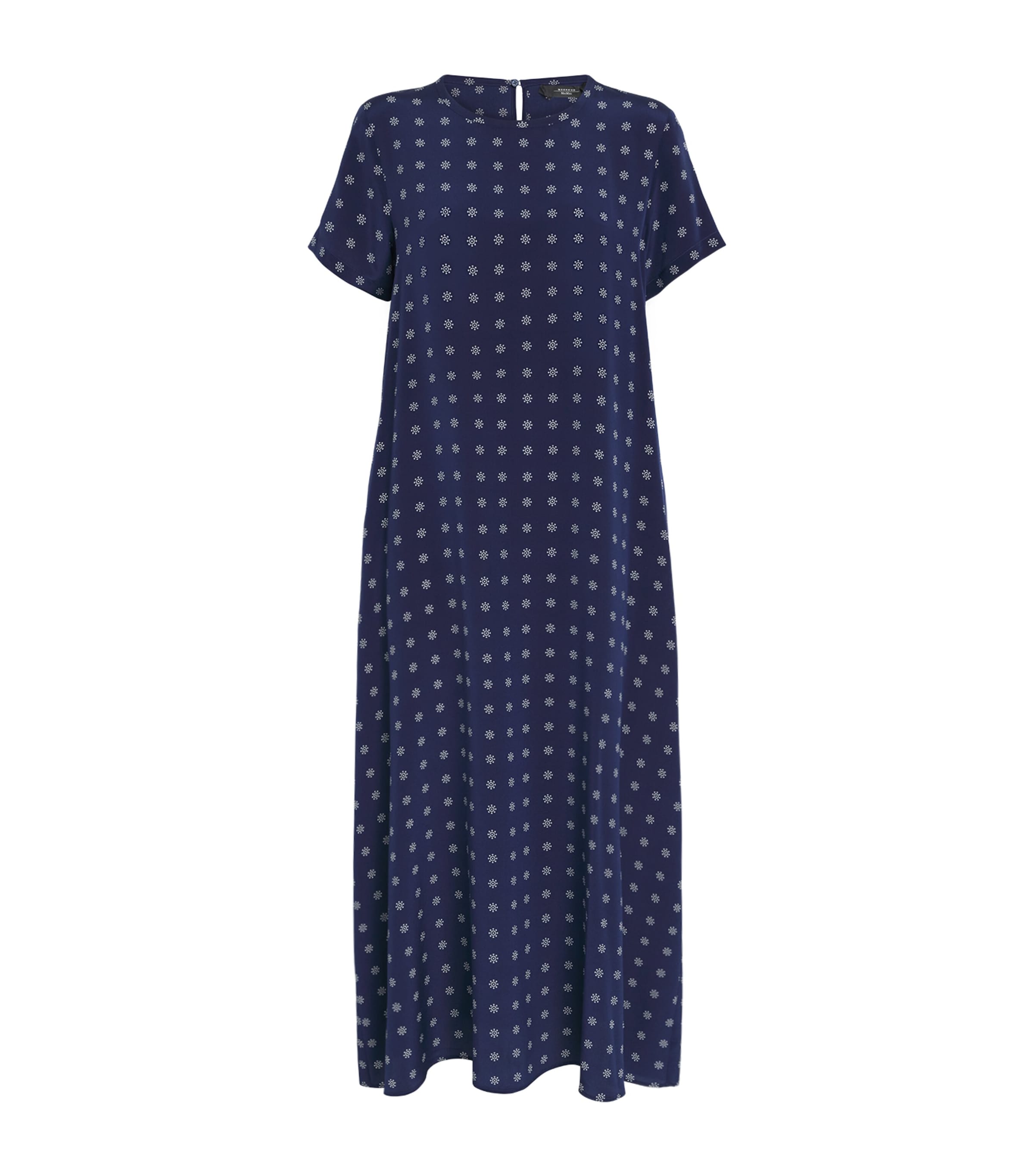 Silk Printed Maxi Dress