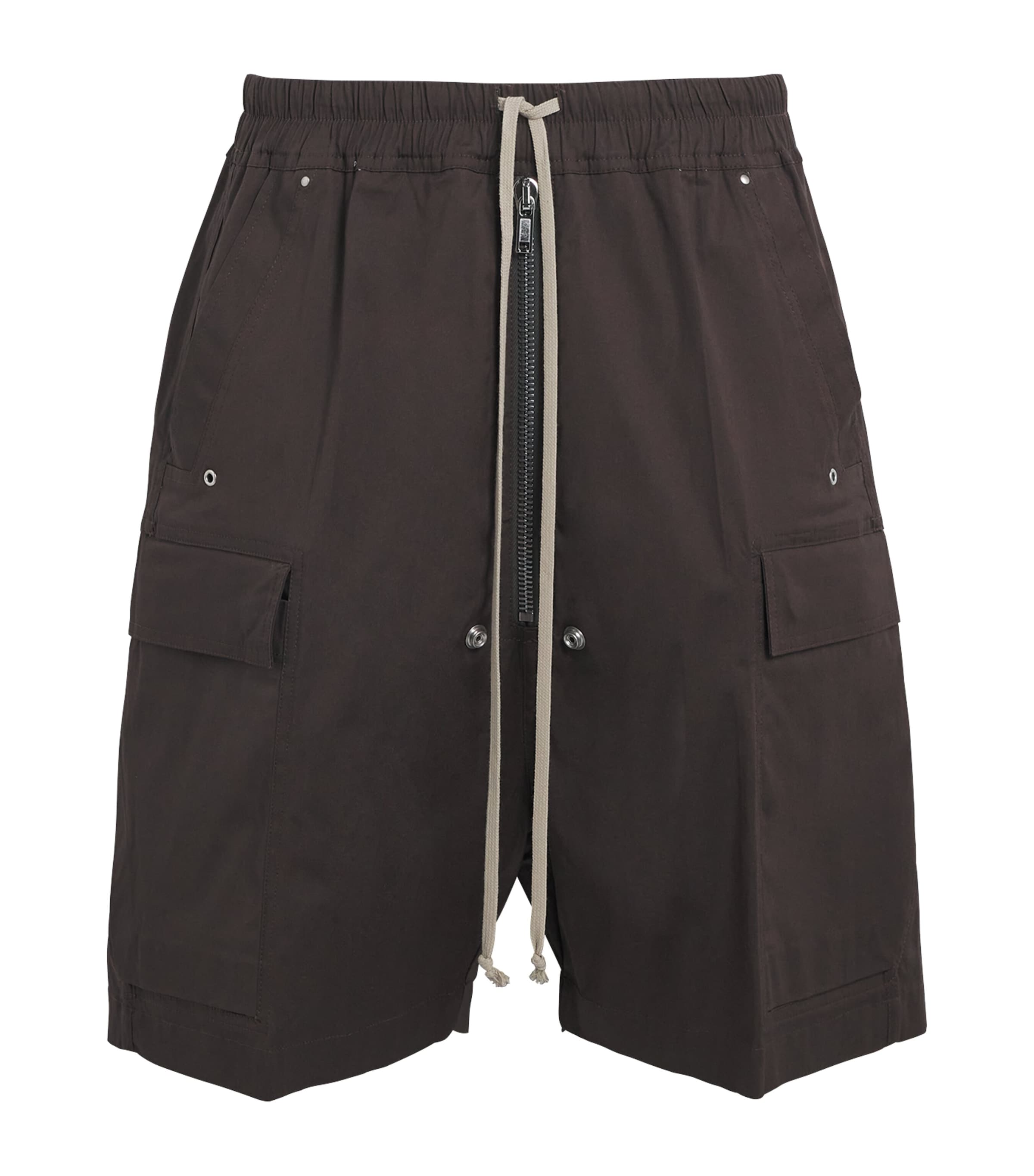 Rick Owens Mens Cargobela Shorts Drk Dust
