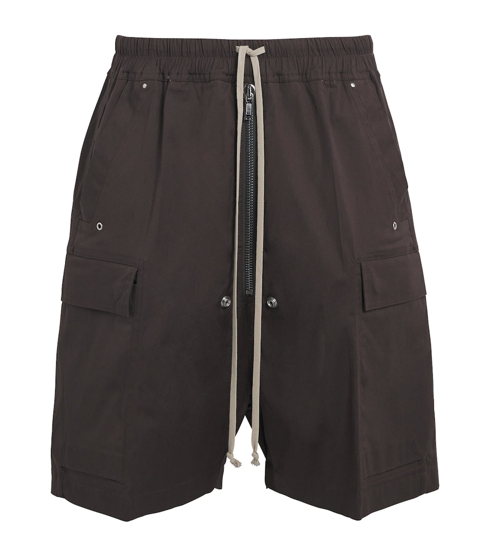 Rick Owens Mens Cargobela Shorts Drk Dust
