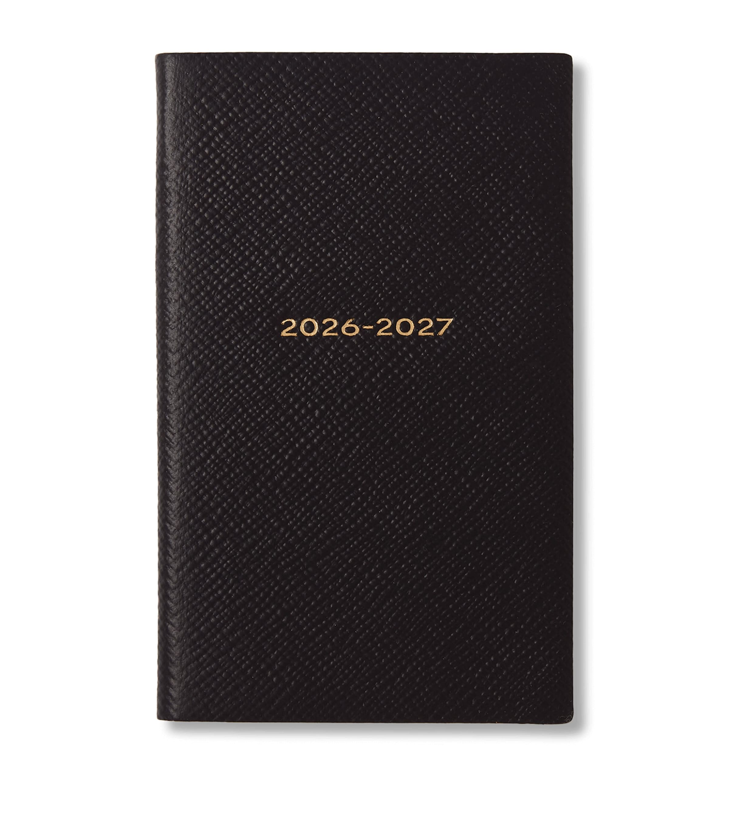 Smythson Leather Mara A6 2026 Mid-Year Diary Black