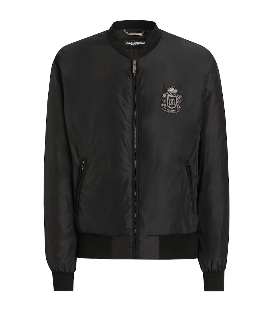 Nylon Crest Bomber Jacket