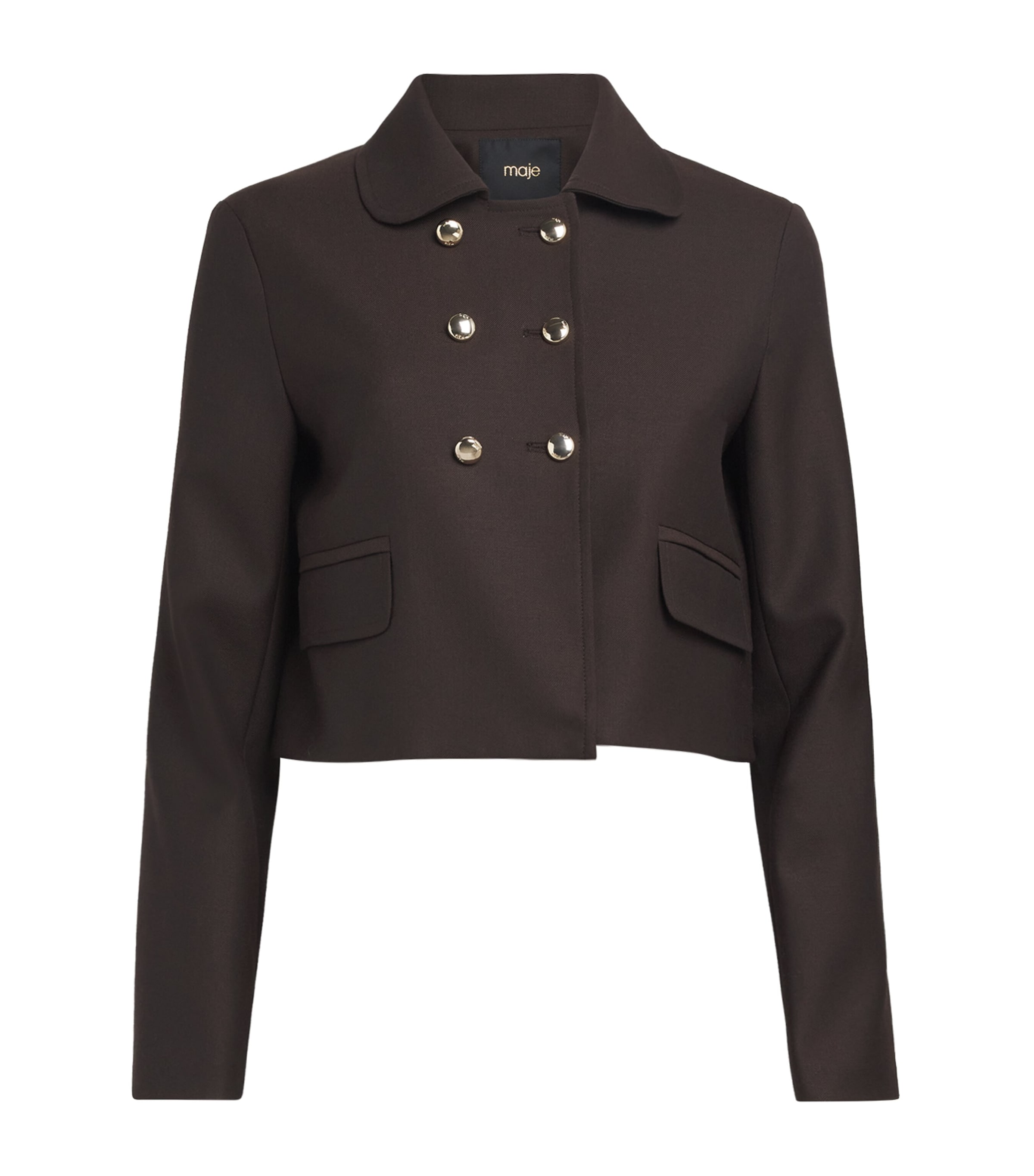 Double-Breasted Cropped Jacket