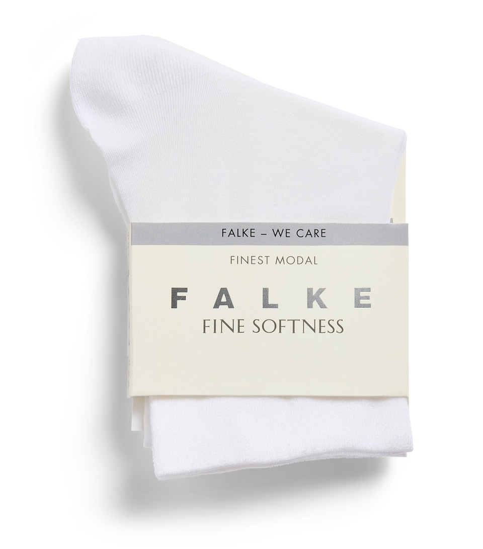 Falke Womens Fine Softness Socks White