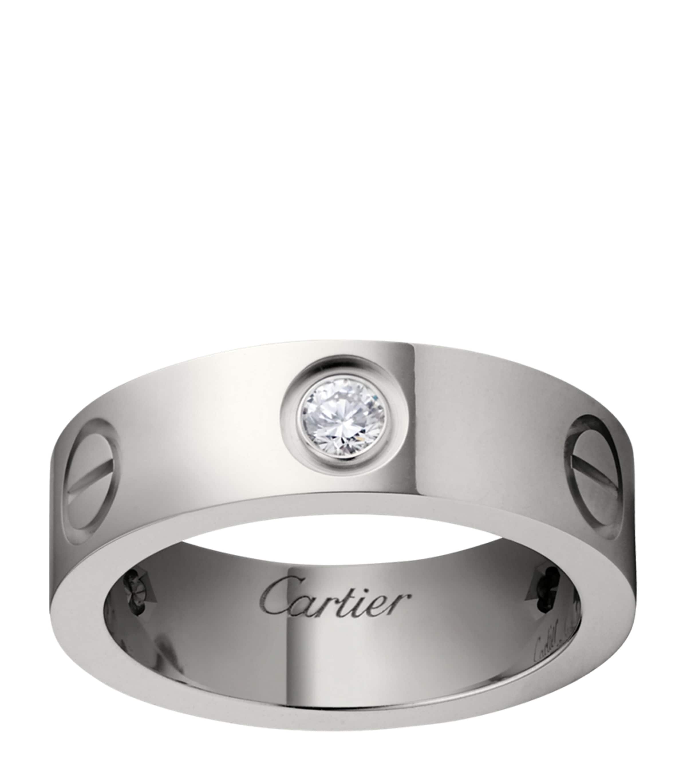 Cartier White Gold and Diamond LOVE Ring White Gold