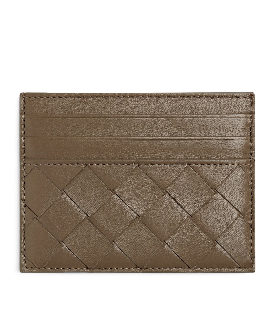 Leather Intrecciato Card Holder
