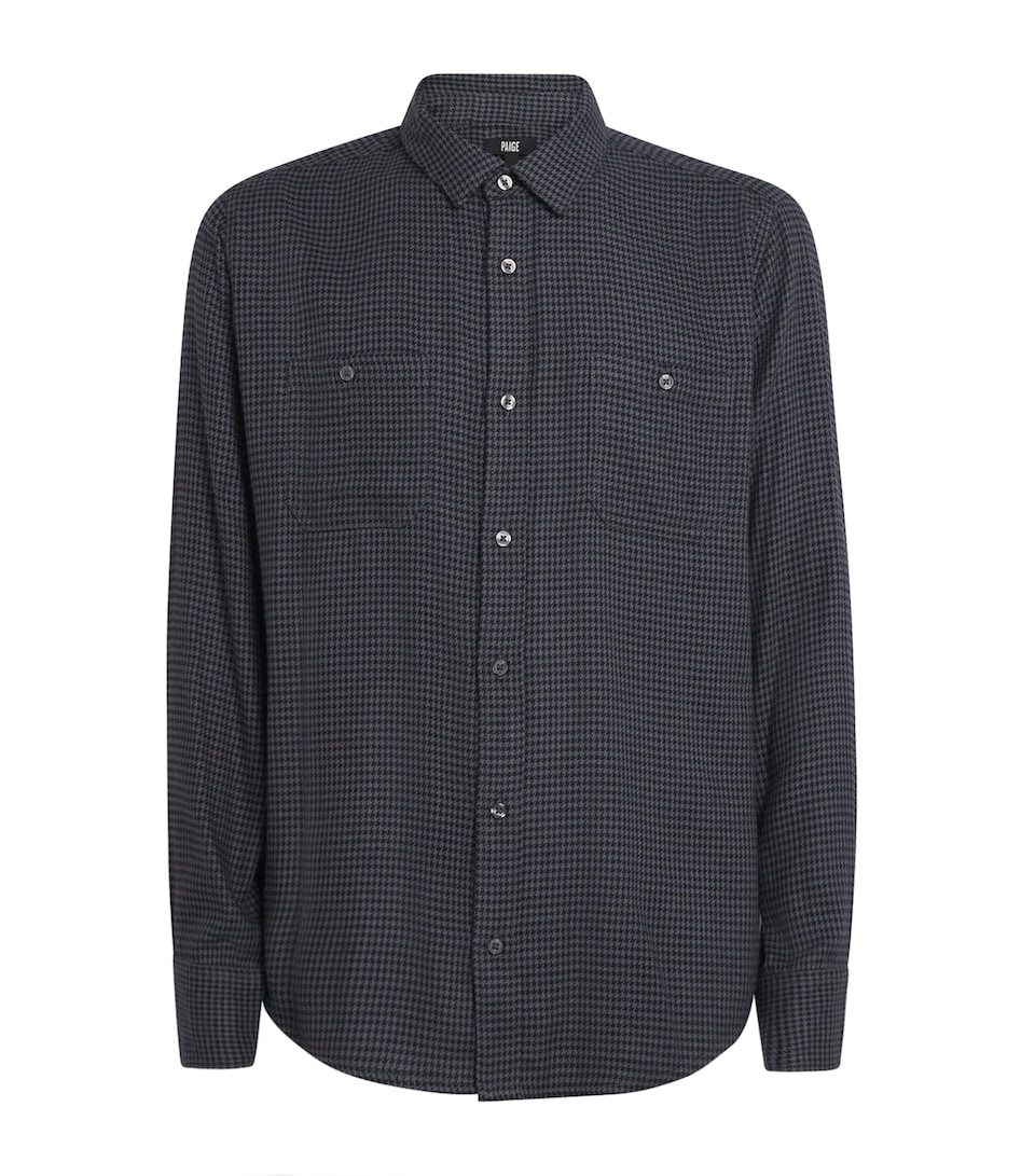 Cotton-Blend Check Everett Shirt
