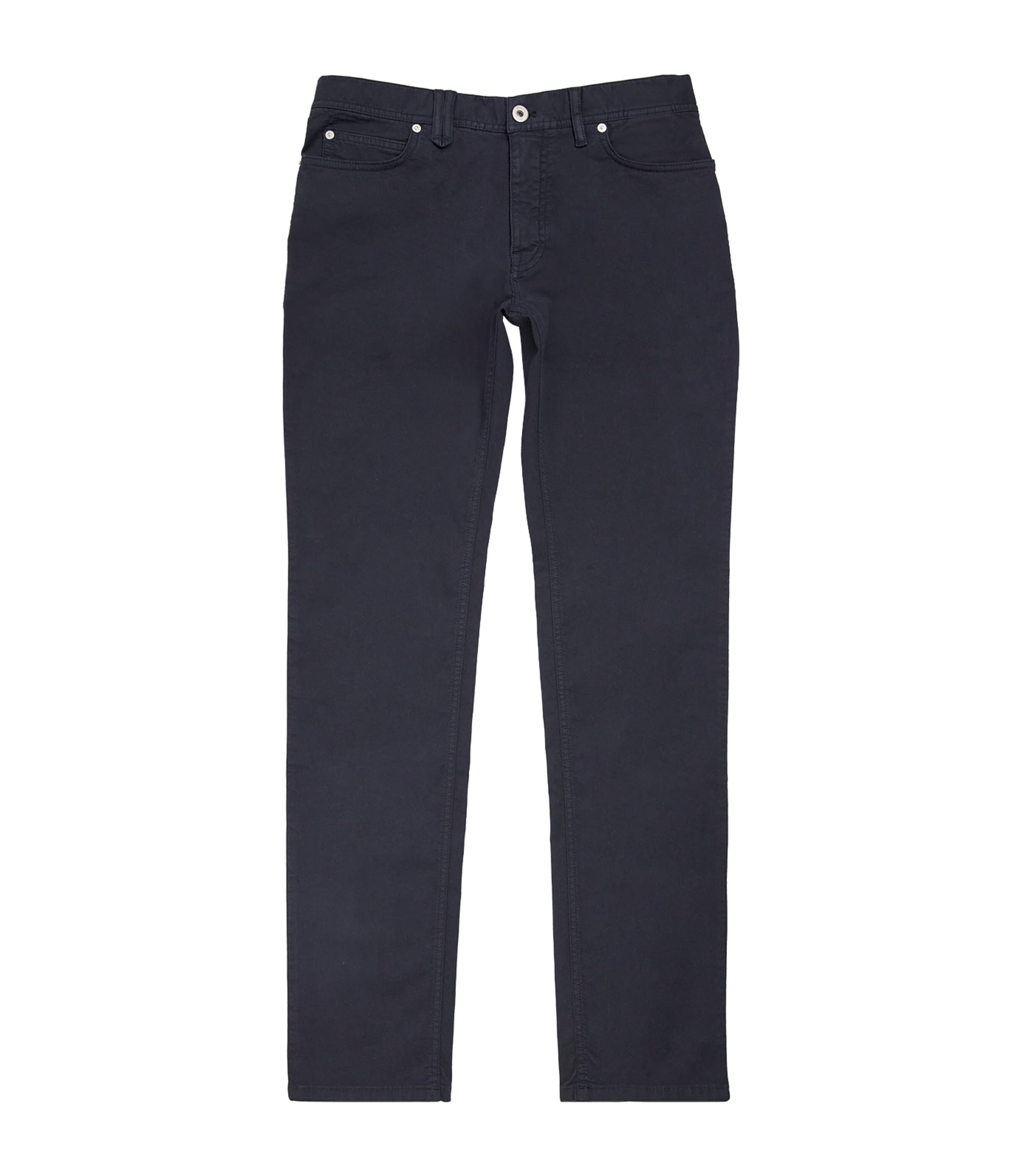 Brioni Mens Stretch-Cotton Straight Chamonix Jeans