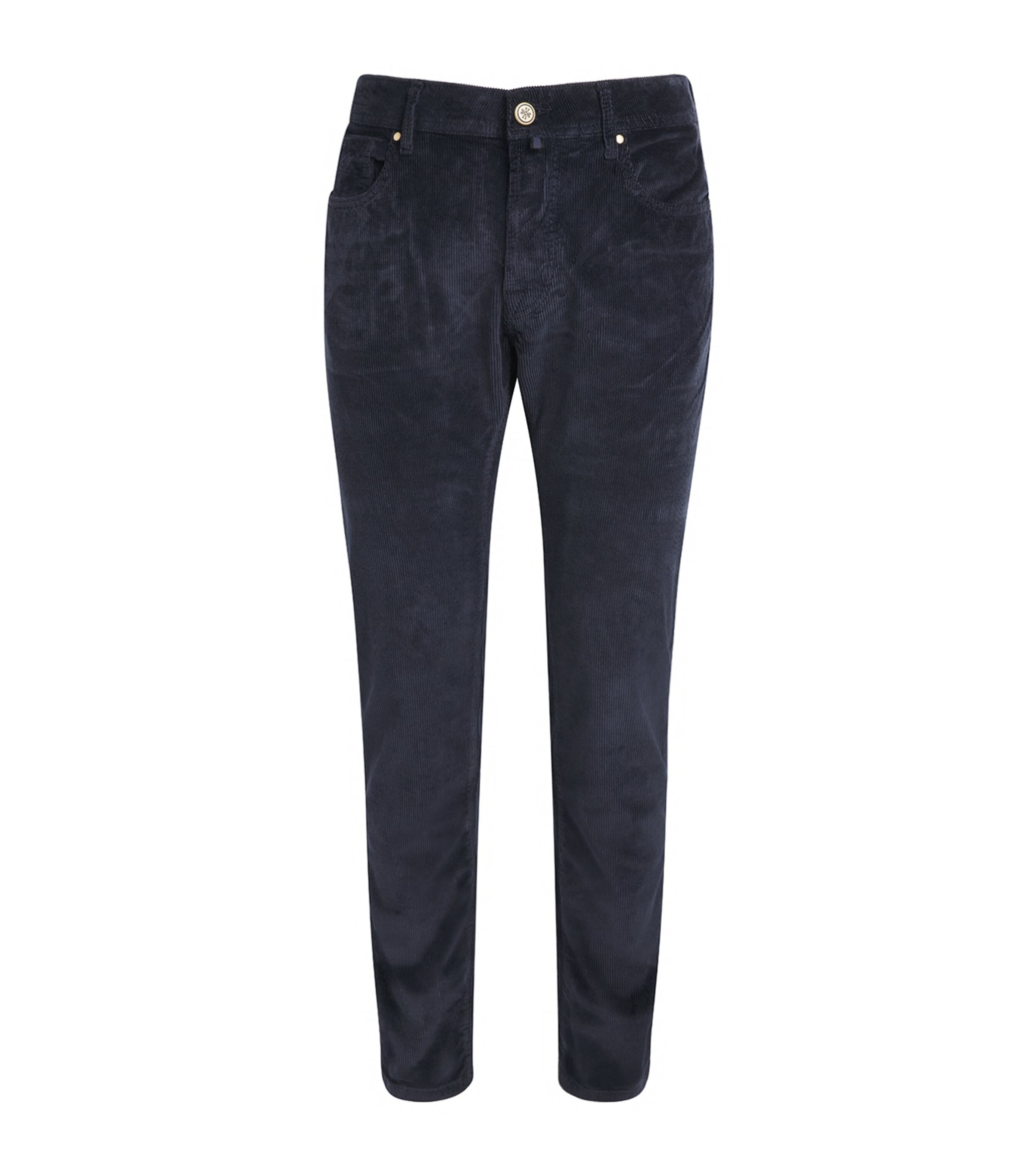 Jacob Cohën Mens Corduroy Bard Slim-Fit Chinos Navy