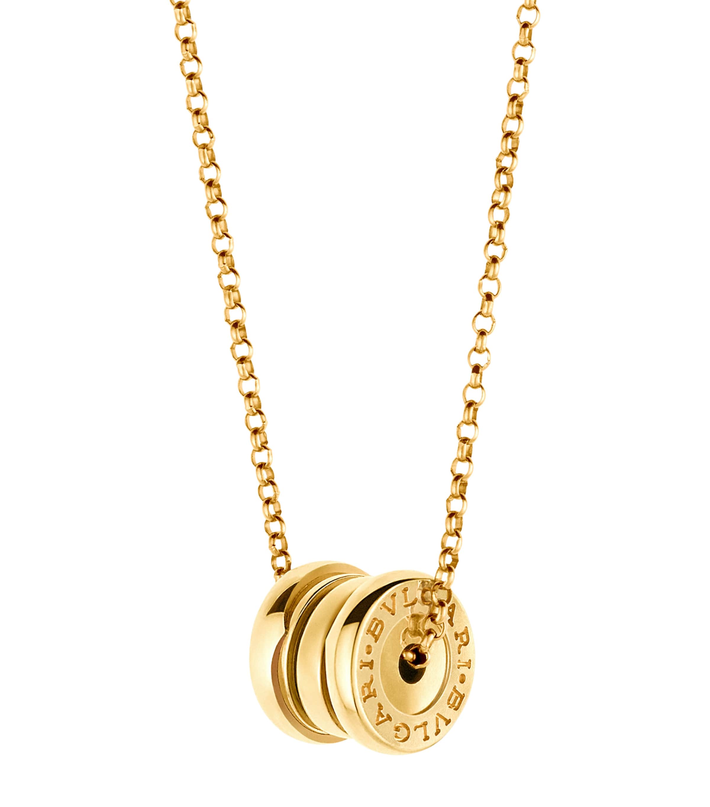 Mini Yellow Gold B.zero1 Pendant Necklace