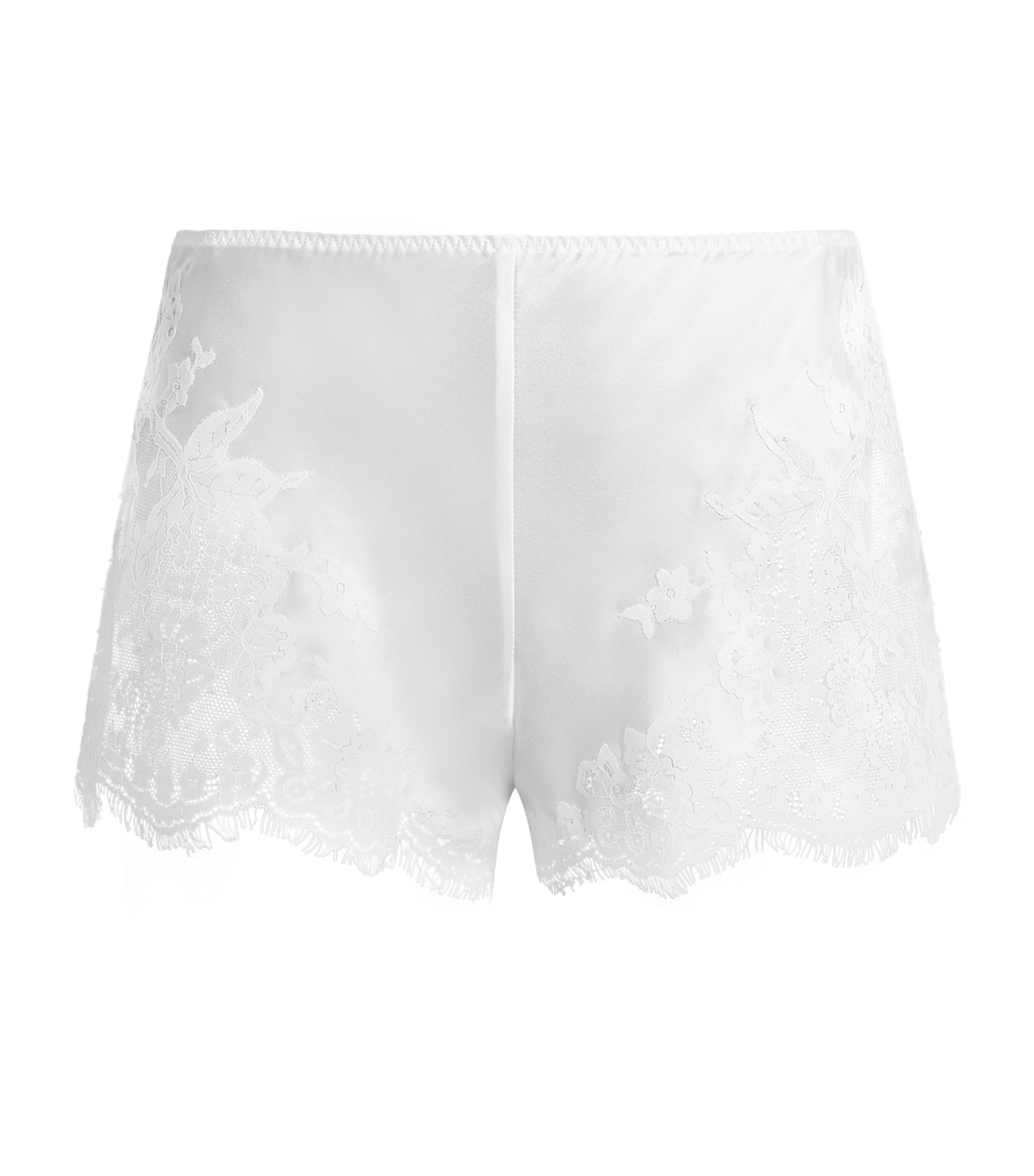 Marjolaine Womens Silk Floral Tess Shorts Naturel