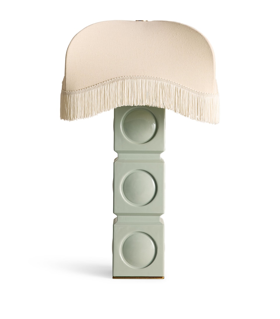 Soho Home Fringe Reno Table Lamp Mint