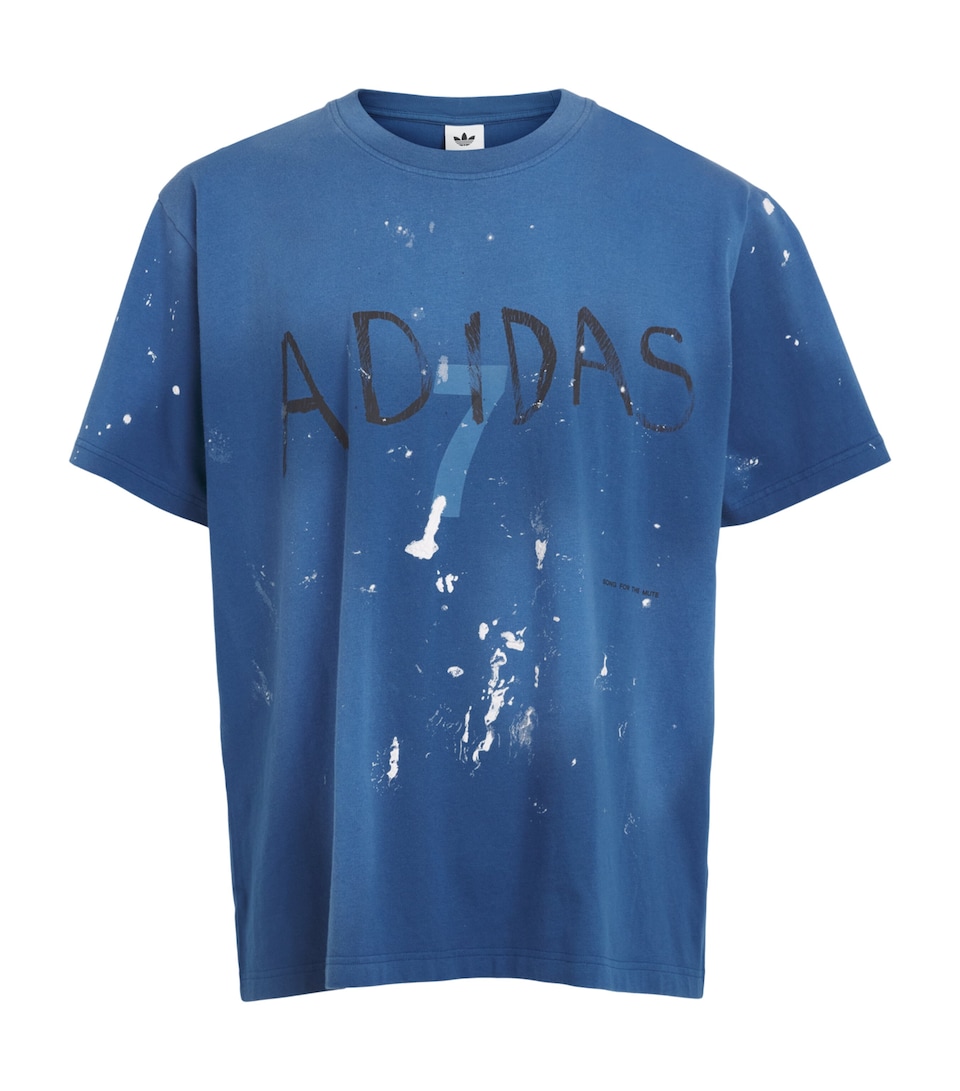 adidas Mens x Songs for the Mute 7 Printed T-Shirt Dusky Petrol