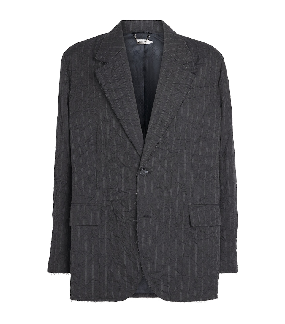 Crinkled Pinstripe Suit