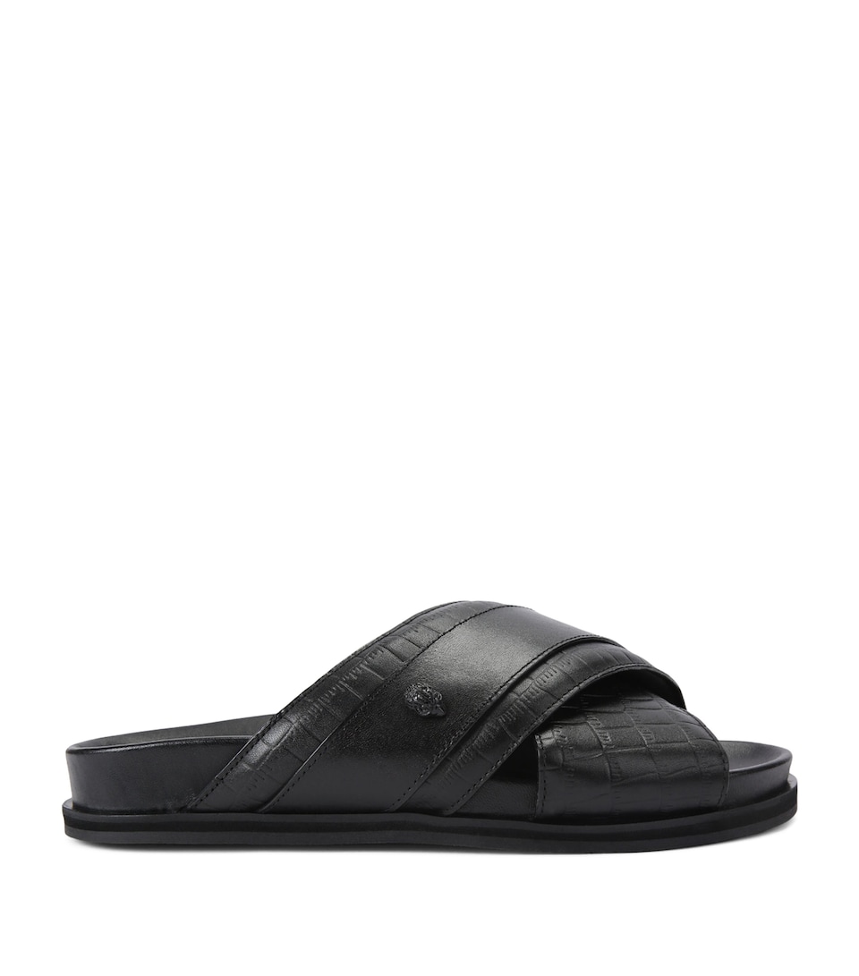 Kurt Geiger London Leather Baron Sandals Blk/other