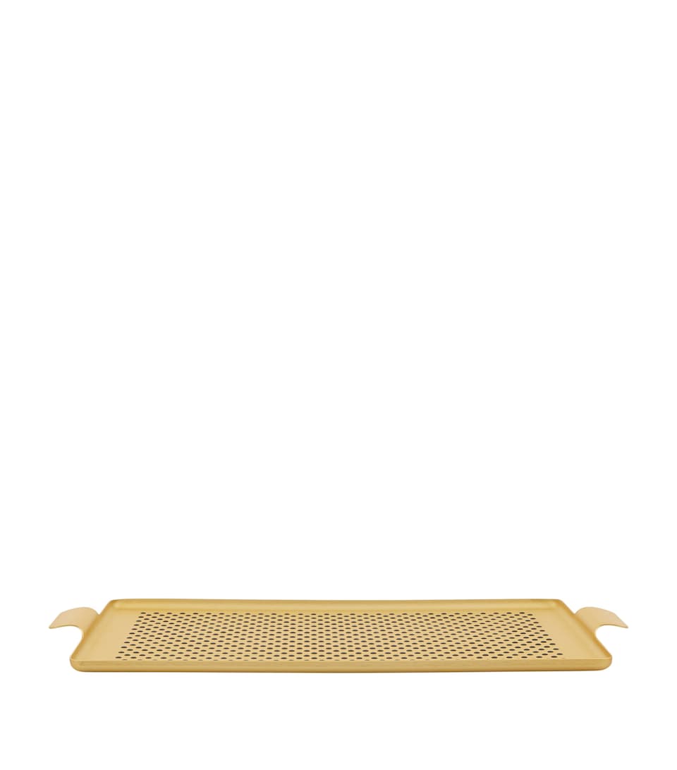 Kaymet Pressed Tray (42cm x 30cm) Gold
