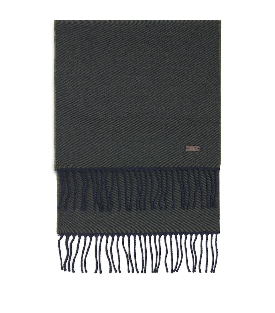 Eton Merino Wool Scarf Dark Green