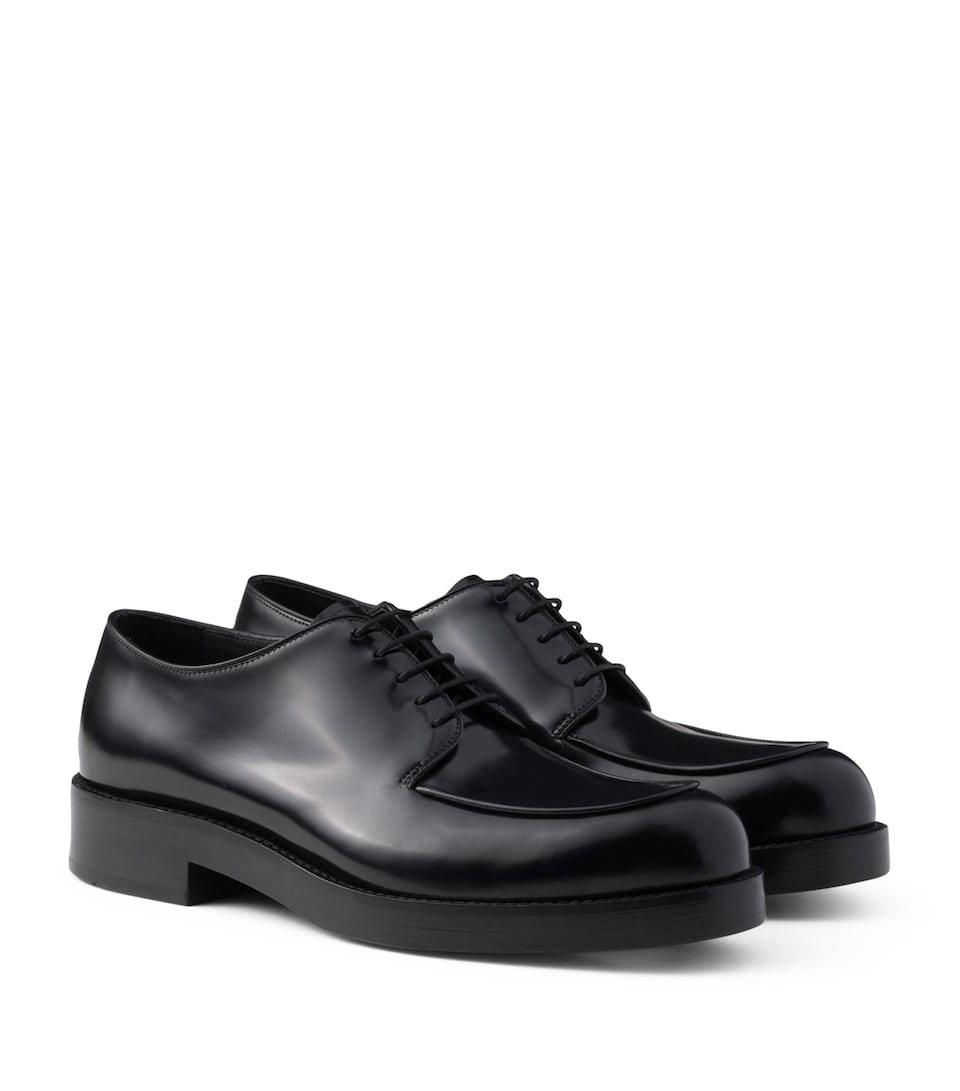 Brushed Leather Derby Shoes