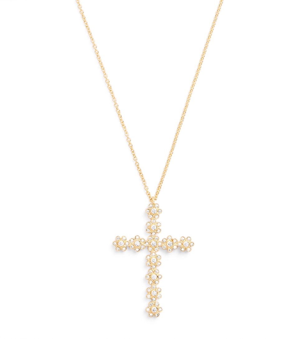 Yellow Gold and Diamond Fleur de Pernille Necklace