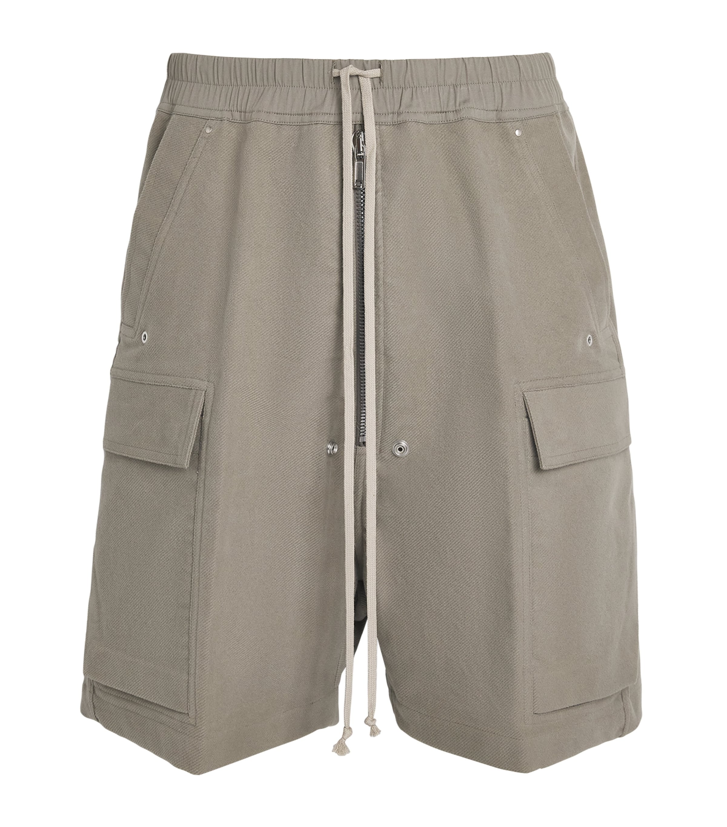 Rick Owens Mens Organic Cotton Cargobella Shorts Drk Pearl