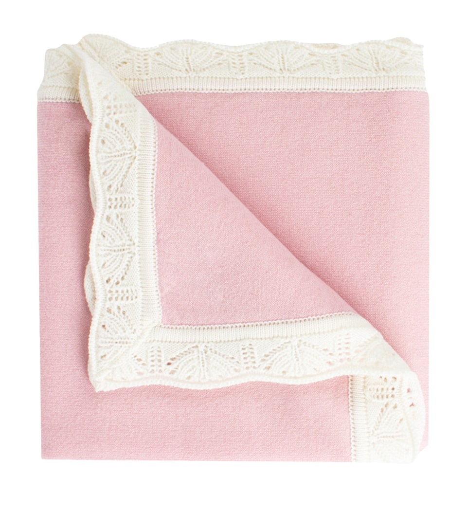 Trotters Cashmere Blanket Pale Pink