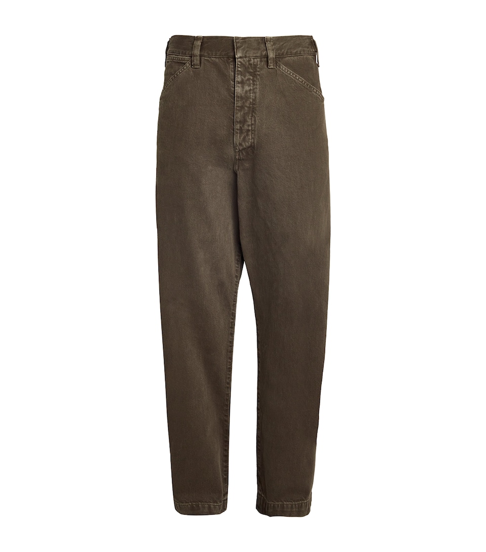 Cotton Maxi Workwear Trousers