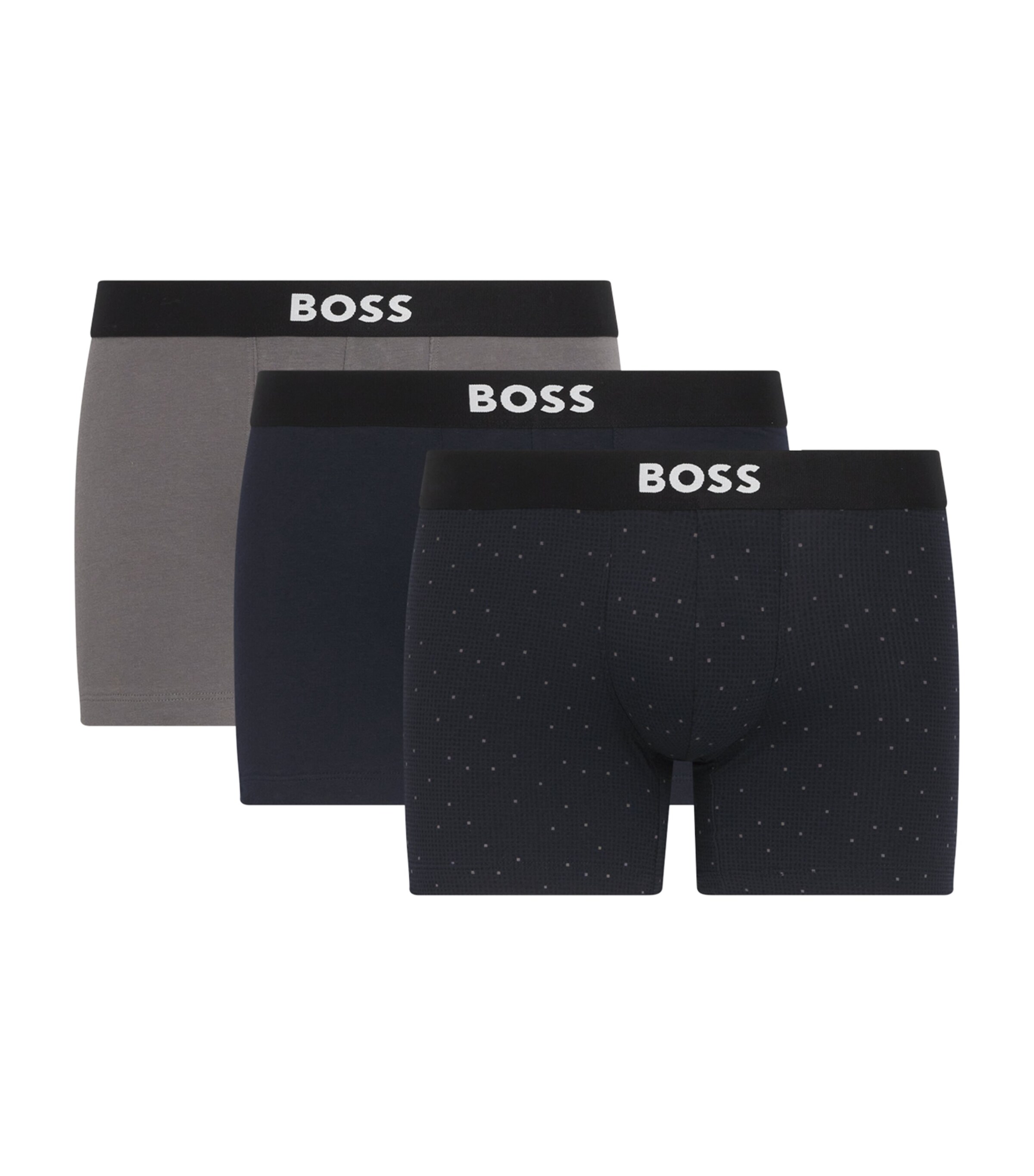 Organic Cotton Stretch Boxer Briefs (Pack of 3)