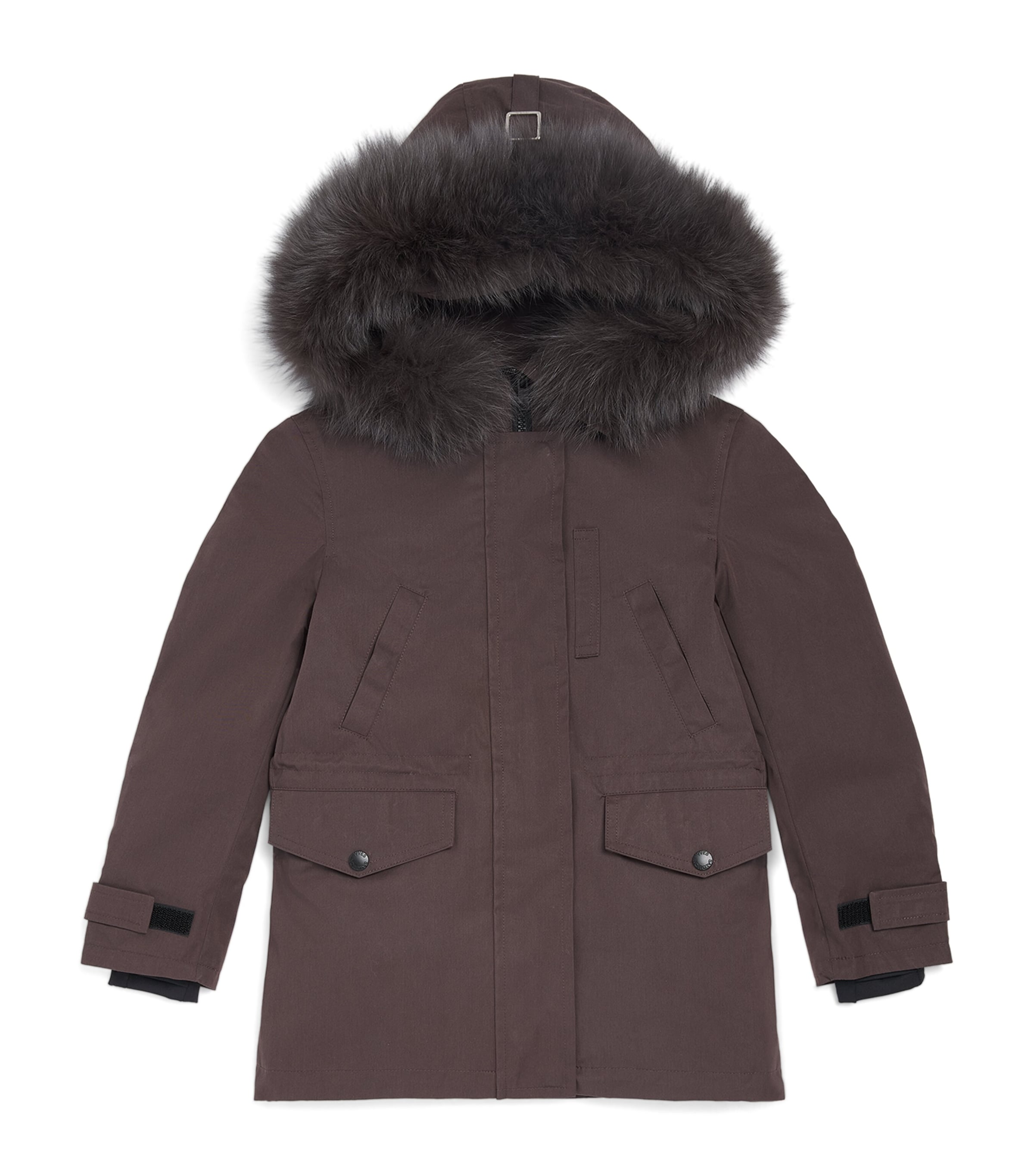 Yves Salomon Enfant Down Cotton-Blend Fur-Trim Parka (4-14 Years)