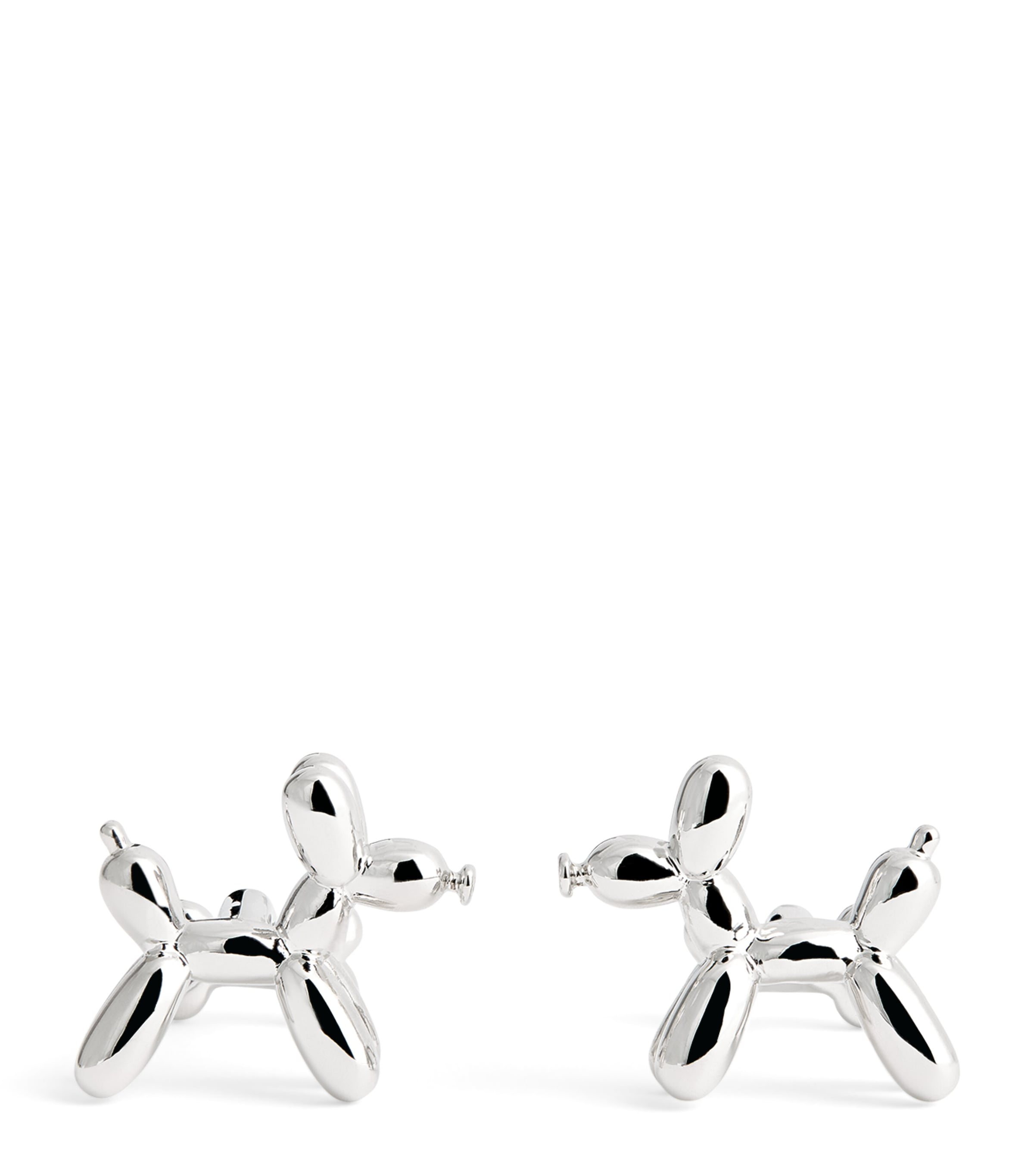 Rhoium-Plated Balloon Dog Cufflinks