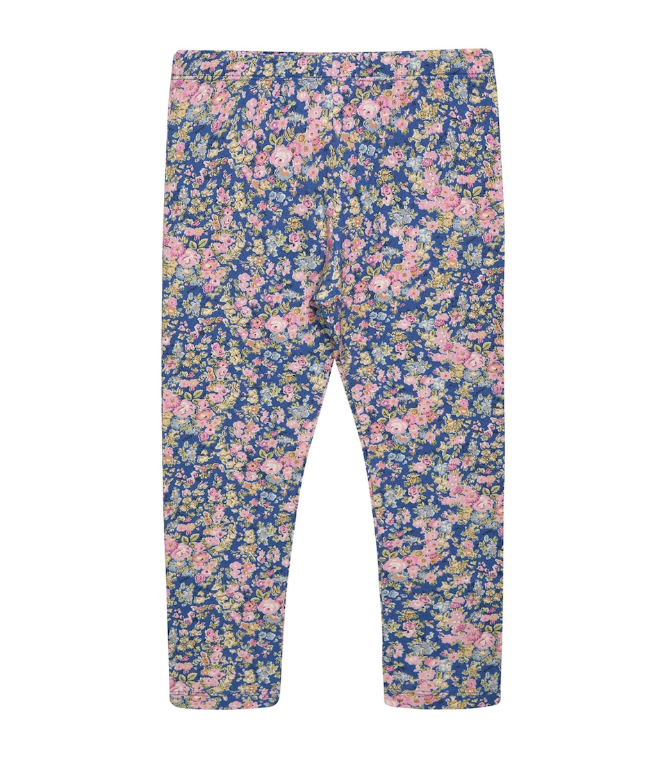 Trotters Tatum Floral Leggings (6-11 Years) Blue