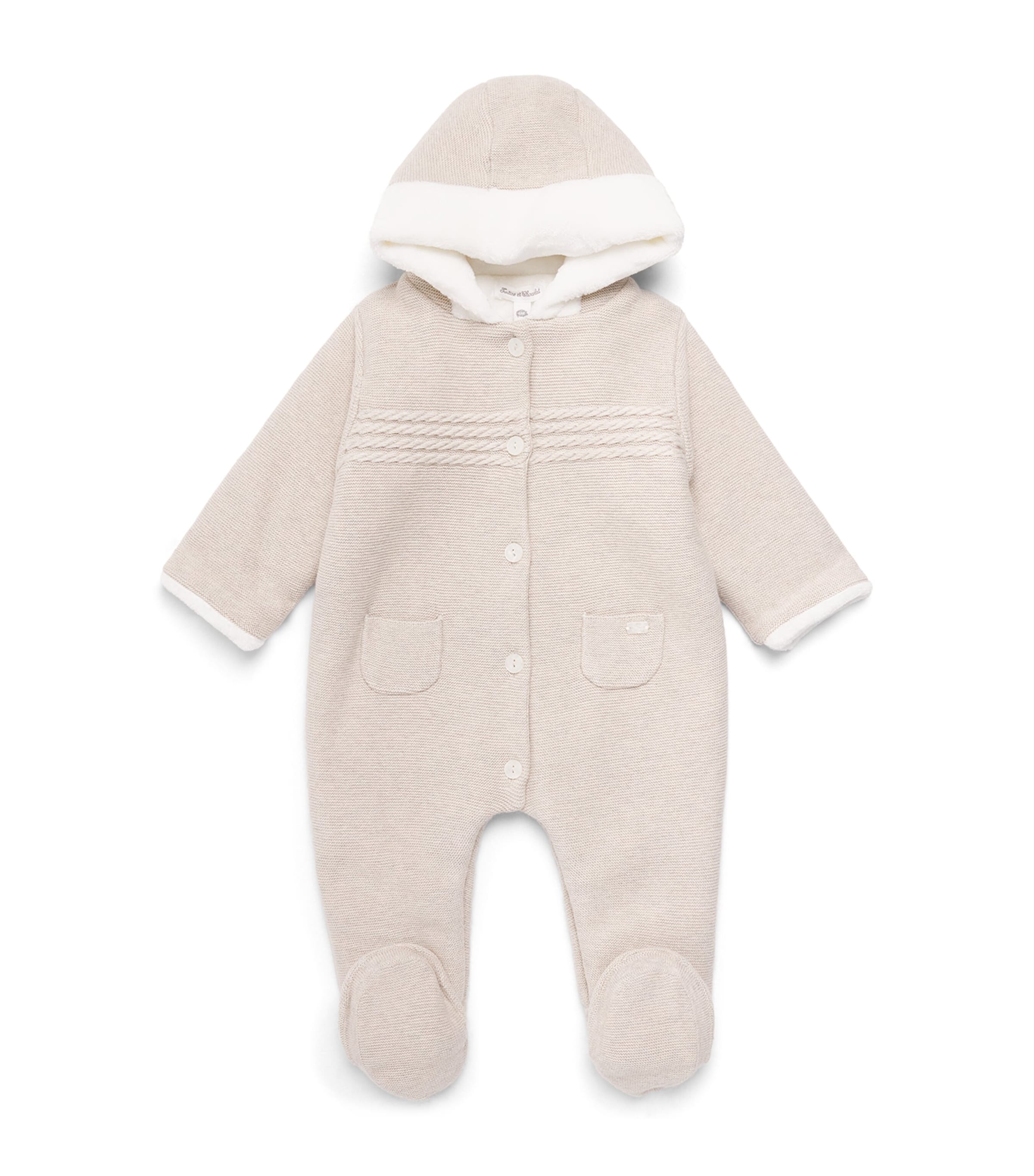 Tartine et Chocolat Cotton-Blend All-In-One (1-18 Months) Chiné