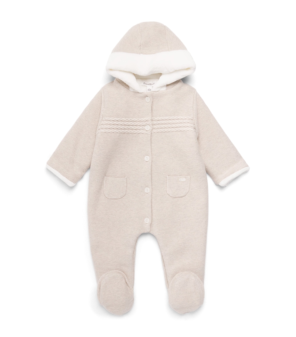 Tartine et Chocolat Cotton-Blend All-In-One (1-18 Months) Chiné