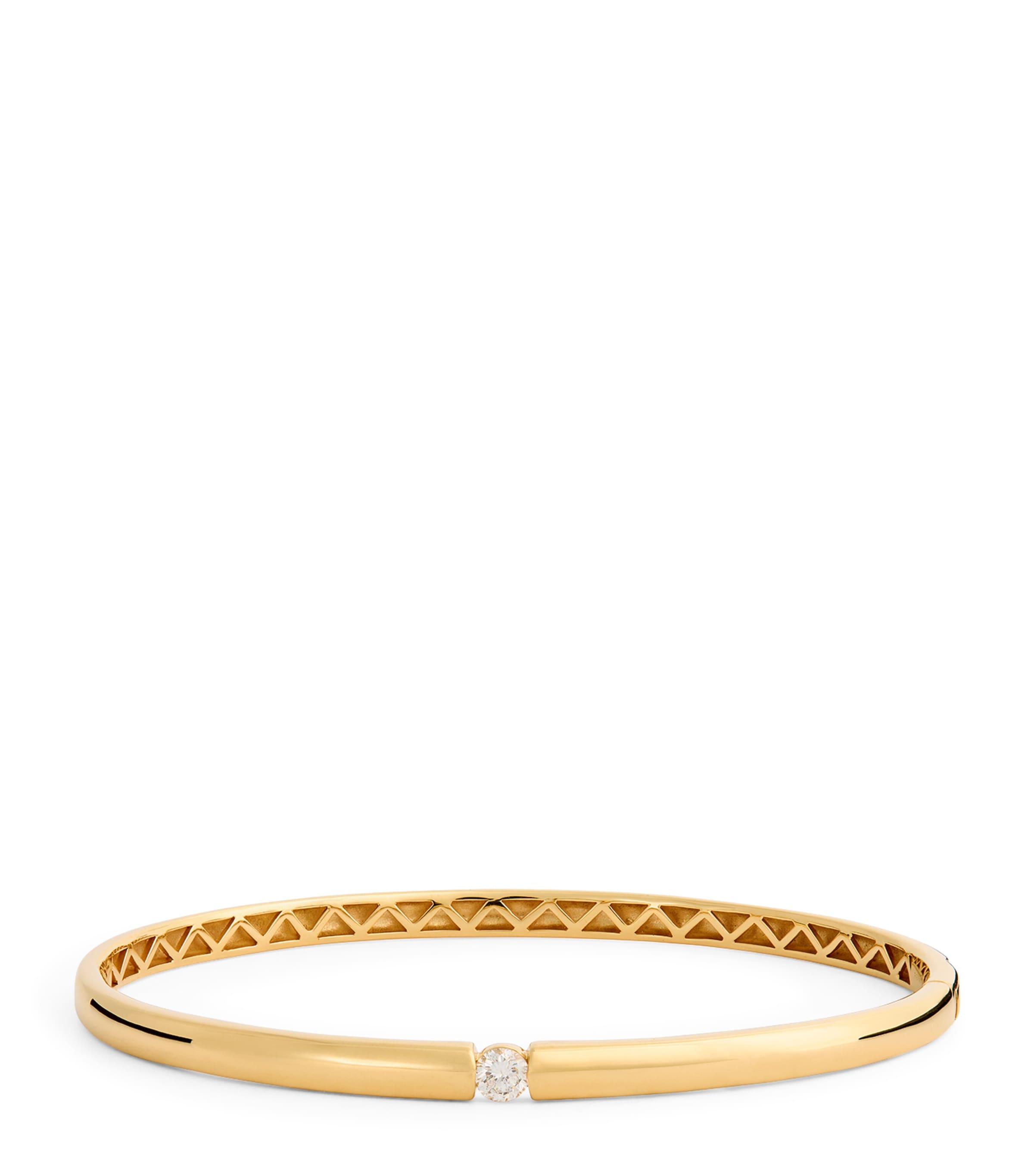 Yellow Gold and Diamond Zeus Bangle